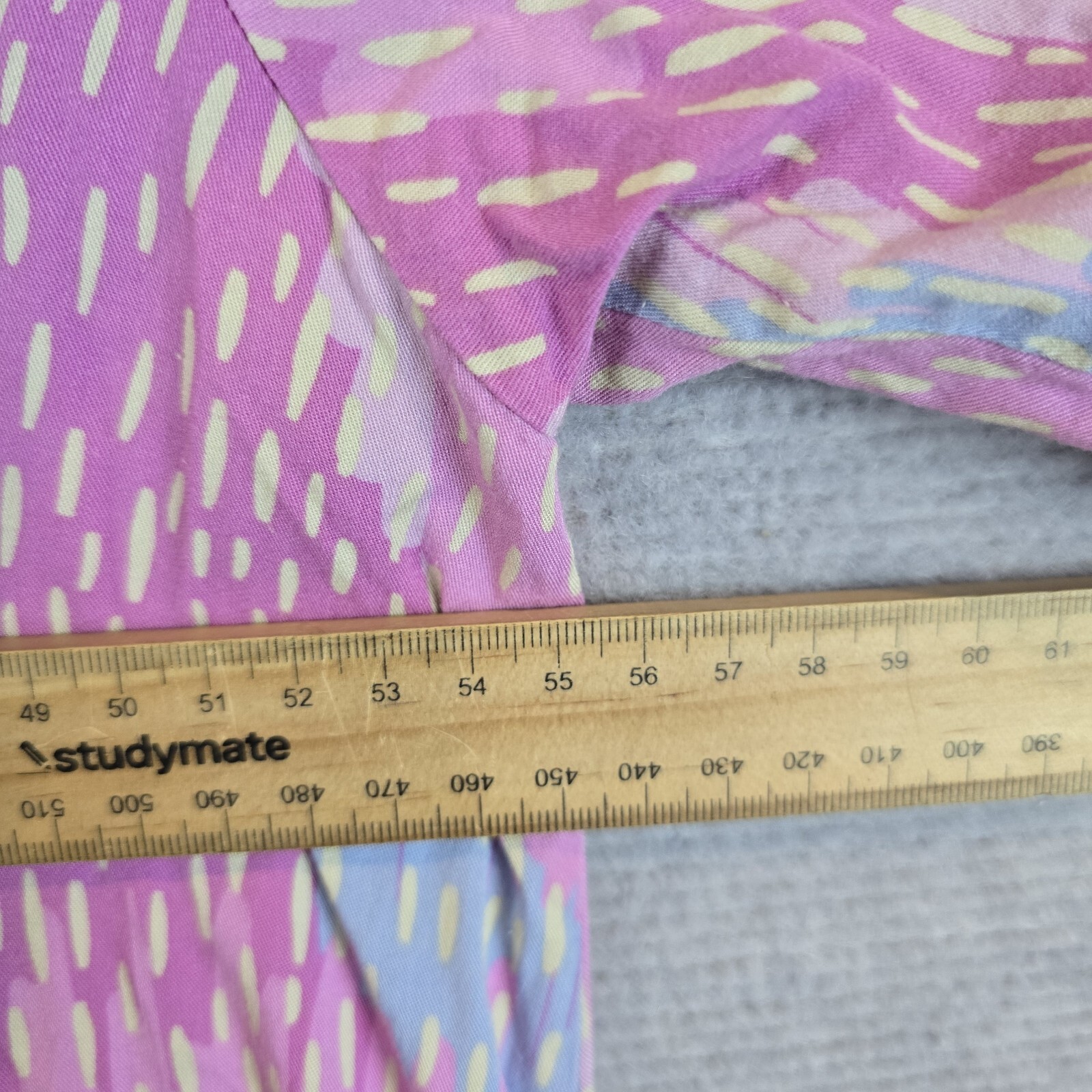 She Street Dress Womens Small Medium Pink Midi Short Sleeve Flowy Relaxed