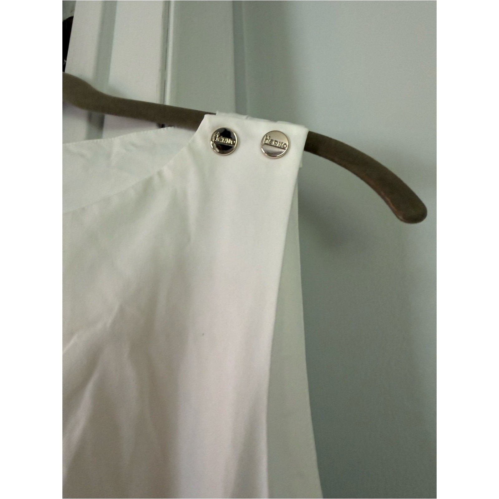 Herno Abito Donna White Sheath Dress Size 42 US 6 $470