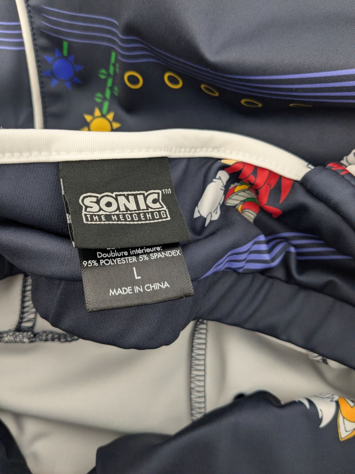 Sonic The Hedgehog Athletic Dress Built In Shorts Gamer Stretch Cosplay Large