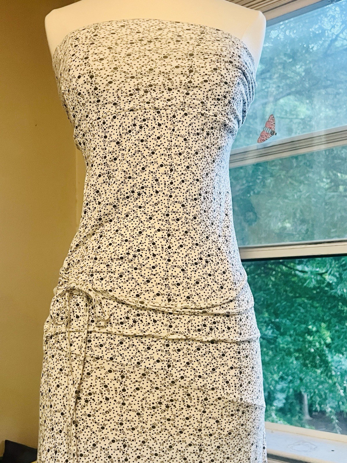 Women’s Sleeveless Summer Midi Dress Asymmetrical Hem Size S