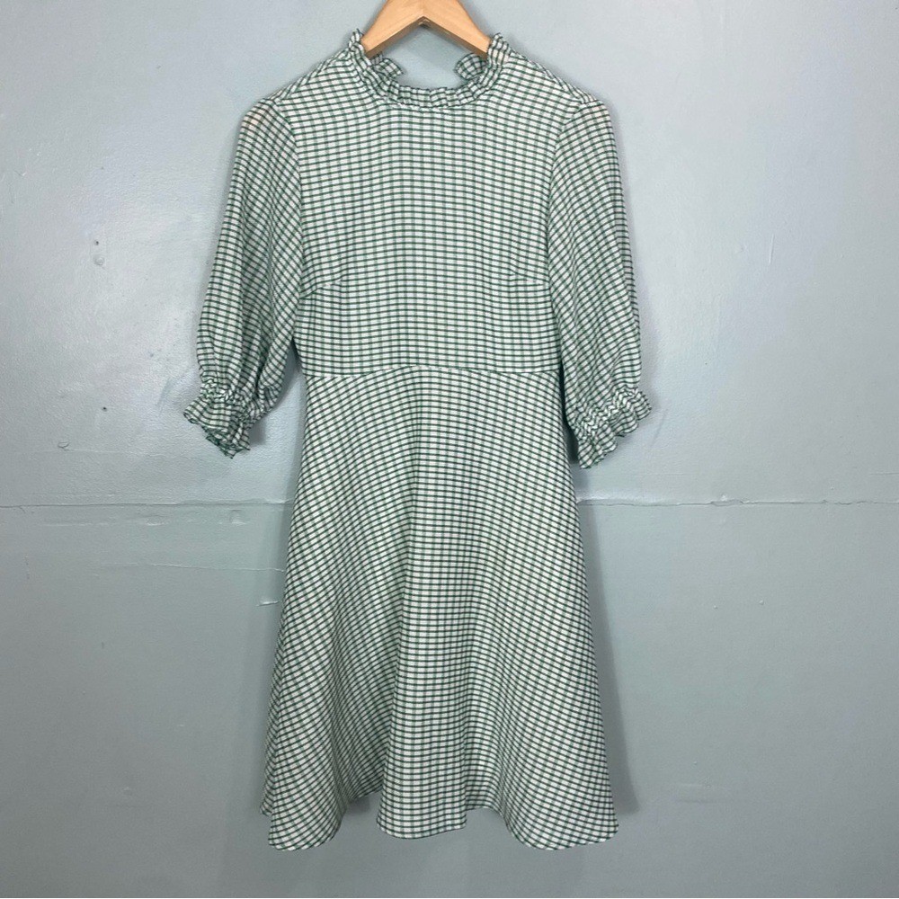 Rejina Pyo Rachel Gingham Woven Knee Length Dress Size 8
