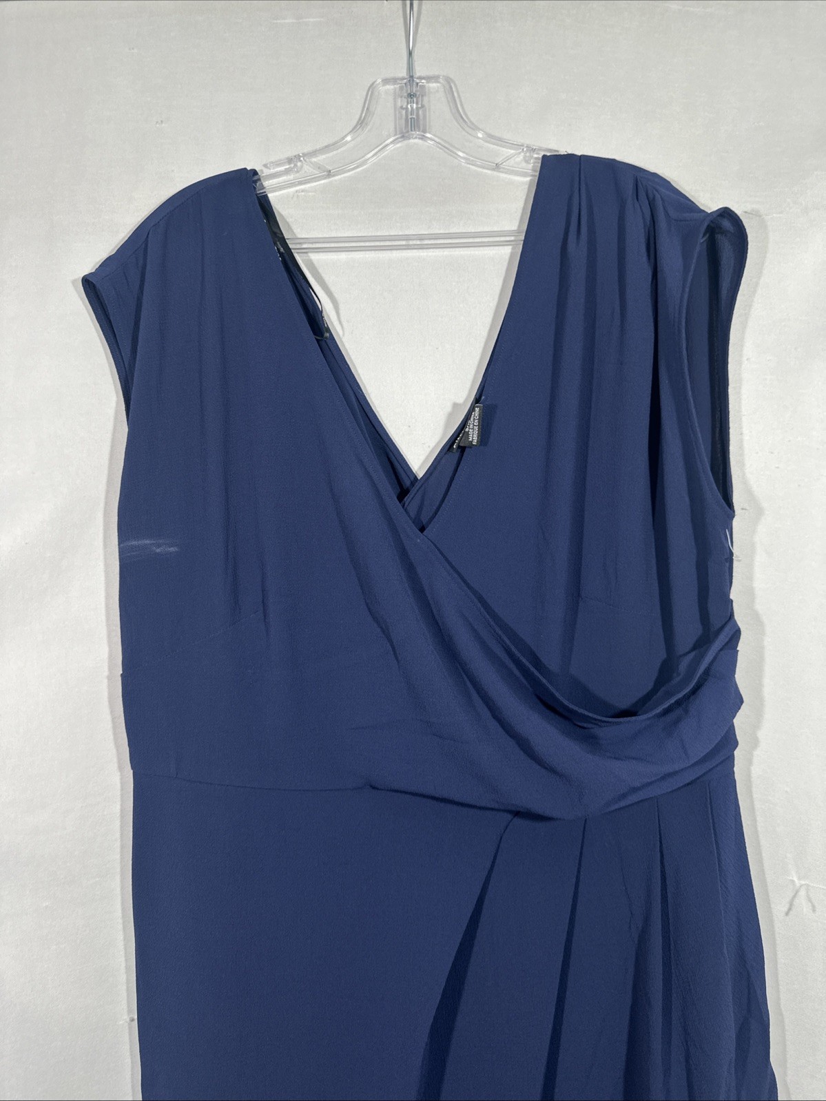 NEW City Chic [ PLUS 16 ] Classic Wrap Style Dress in Navy Blue #U1708
