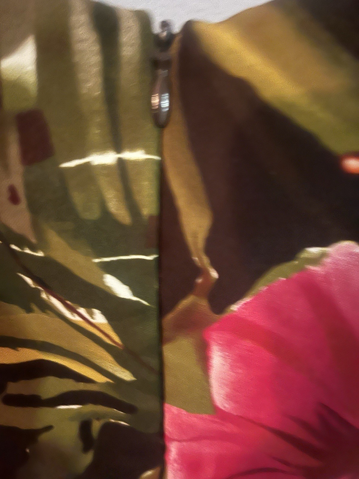 Connected Apparel Tropical Floral Dress Women 8 Brown Pink Resort Aloha Vacation