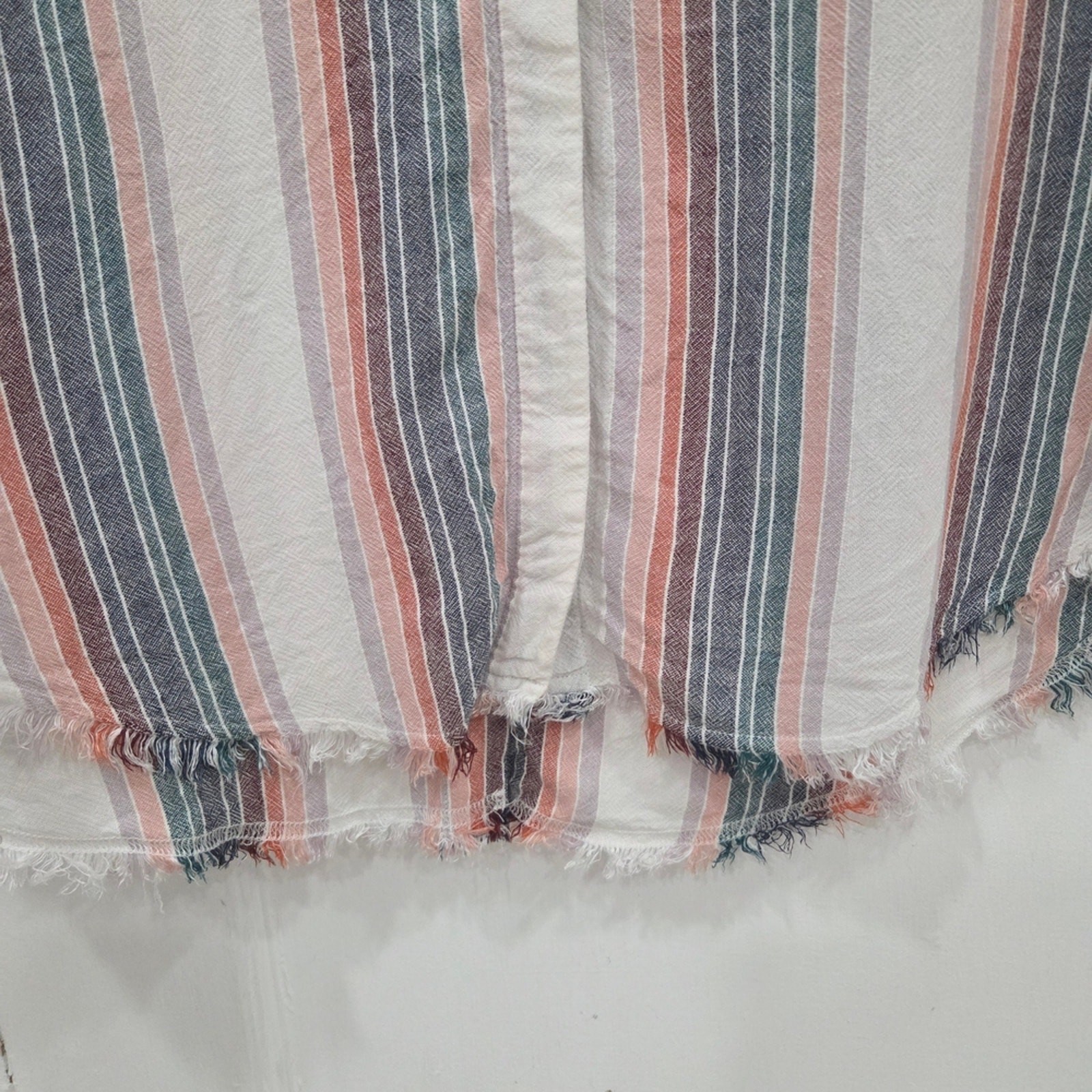 Cloth & Stone Multicolor Striped Mini Dress large