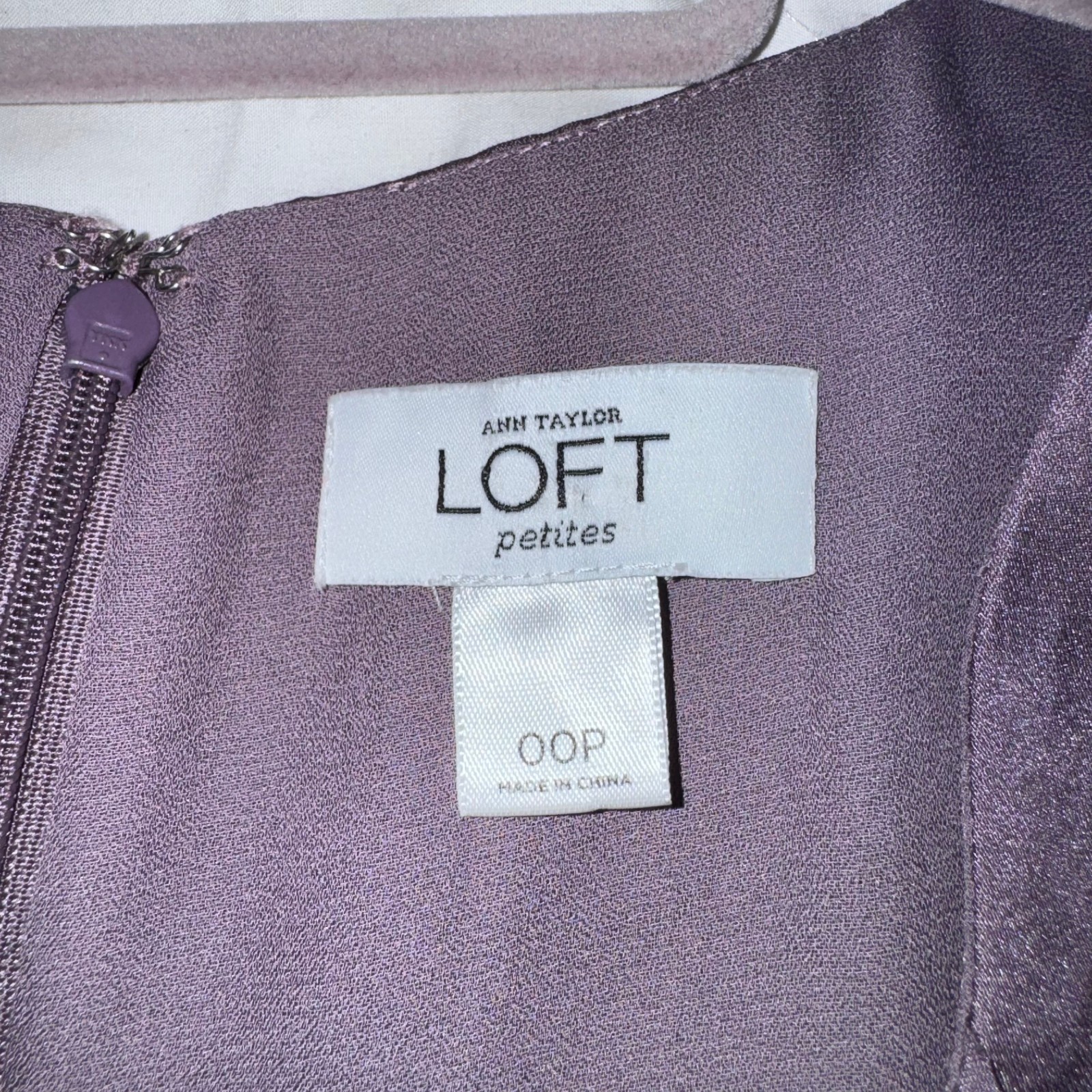 LOFT Ann Taylor Sleeveless Sheath Dress Purple – Womens Petite Size 00 | EUC