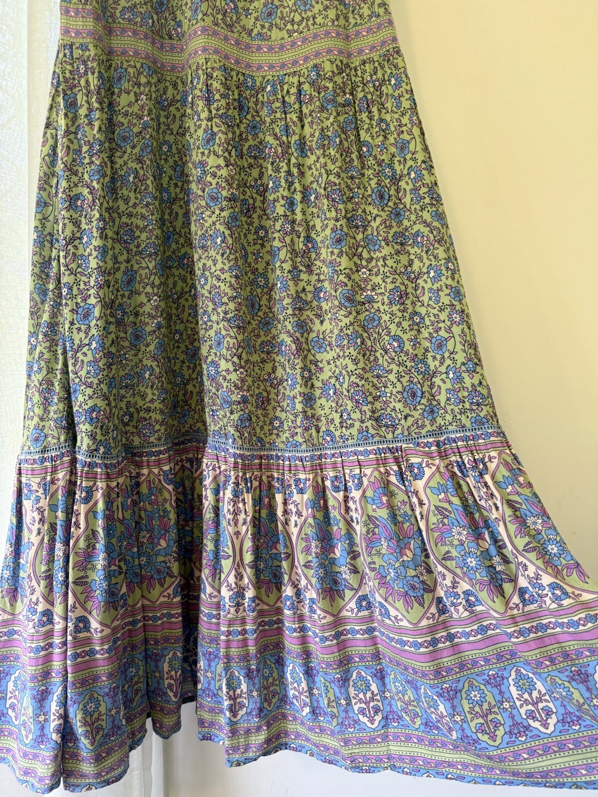 Spell And The Gypsy Jasmine Flutter Sleeve Tunic/Duster Jade Size M