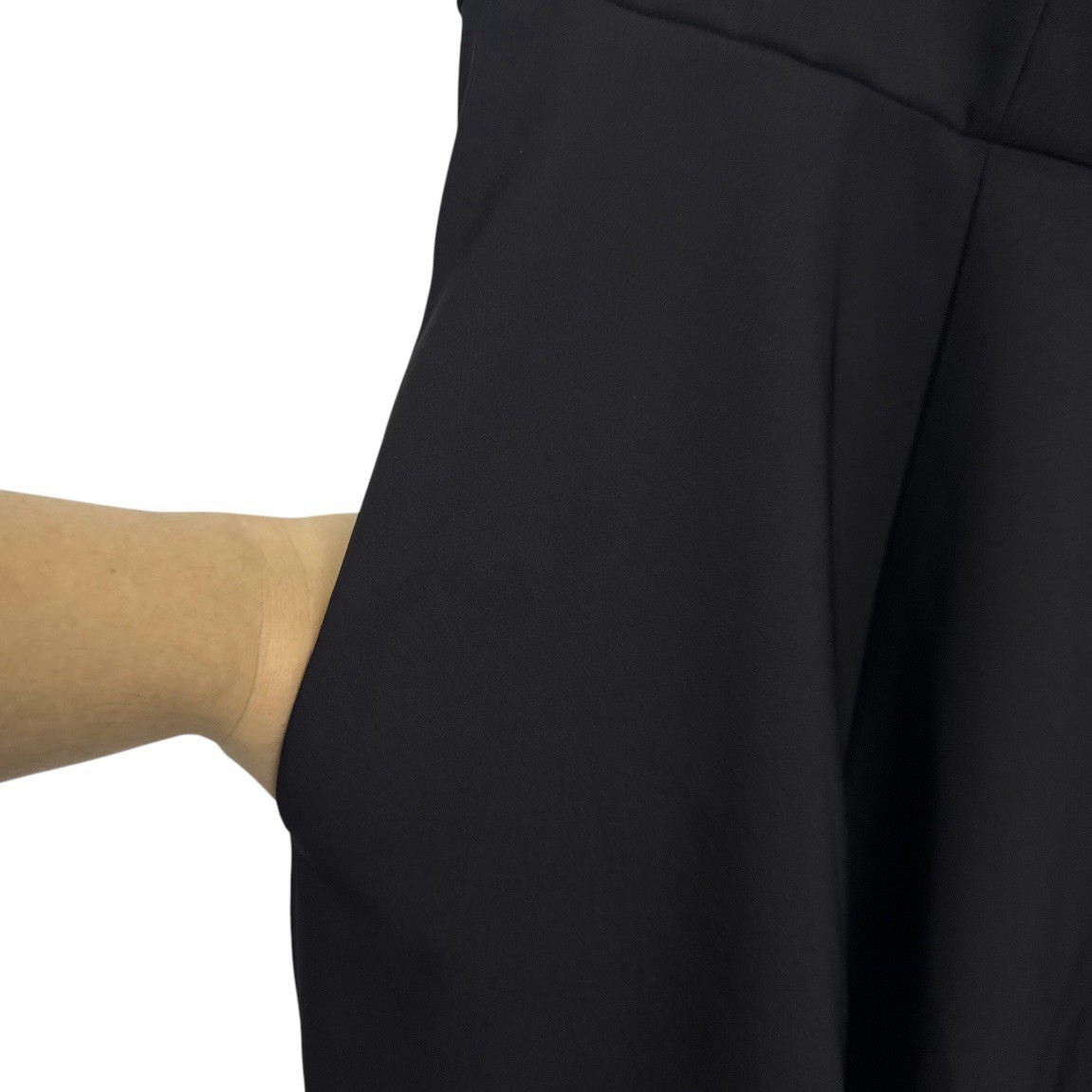 Torrid At The Knee Studio Refined Crepe Skater A-Line Dress Size 22 Black Pocket
