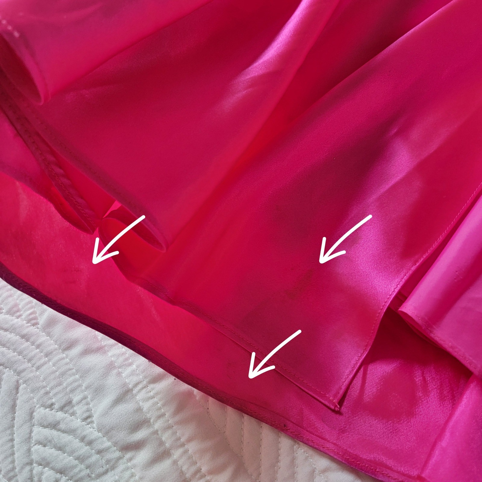 Cache Hot Pink Beaded Strappy Self-Tie Bow Closure Evening Gown Dress Size 6