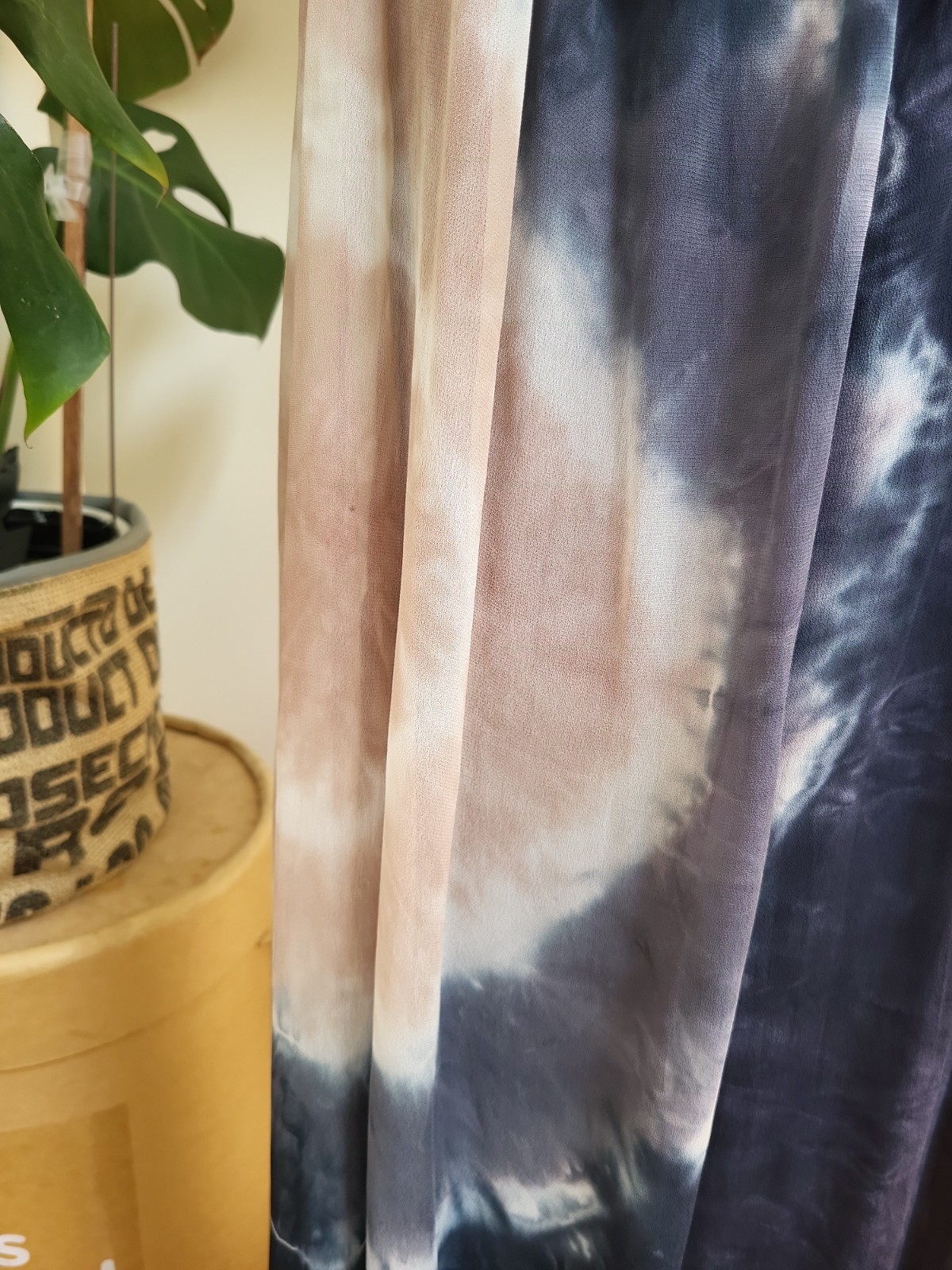 Young Fabulous & Broke Strapless Halter Maxi Dress Blue Cream Pink Rose Tie Dye