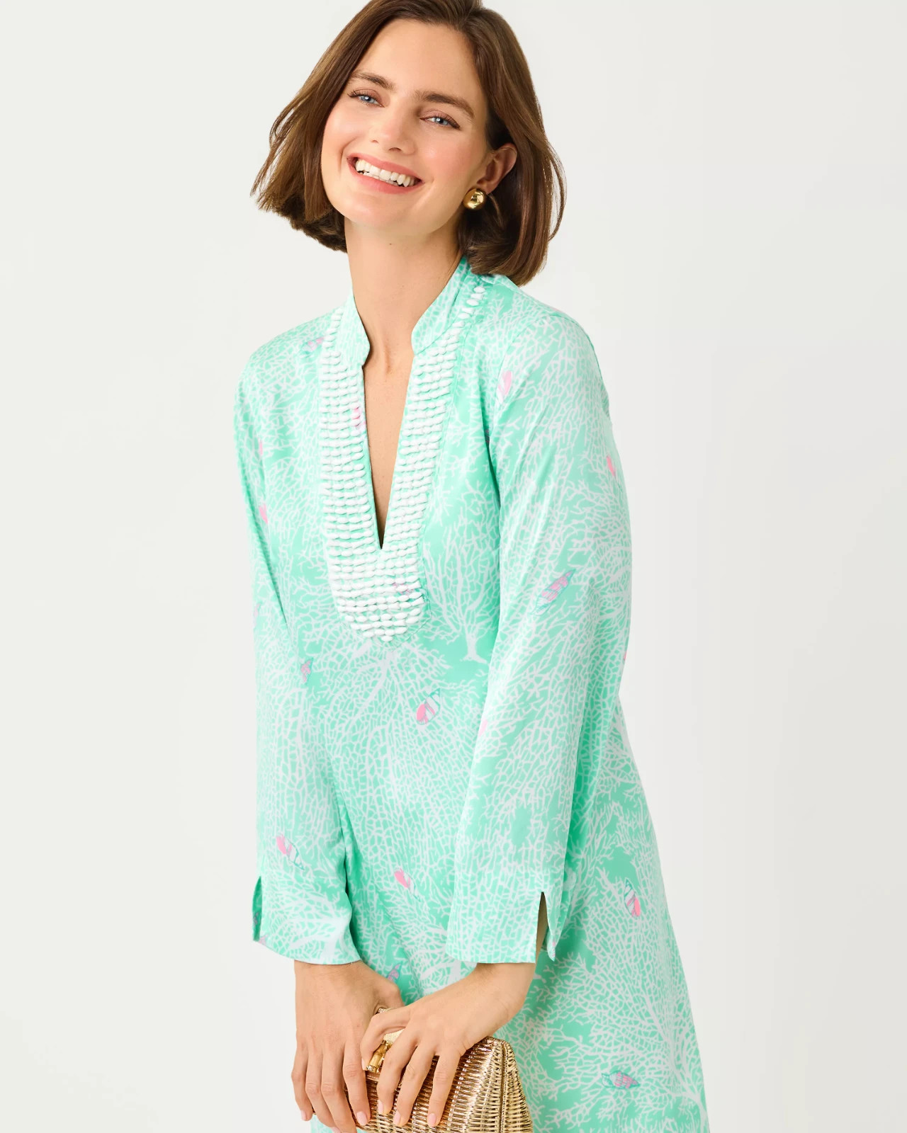 NWT Lilly Pulitzer Irella Caftan Dress Mint Condition Fantastical , All Size !