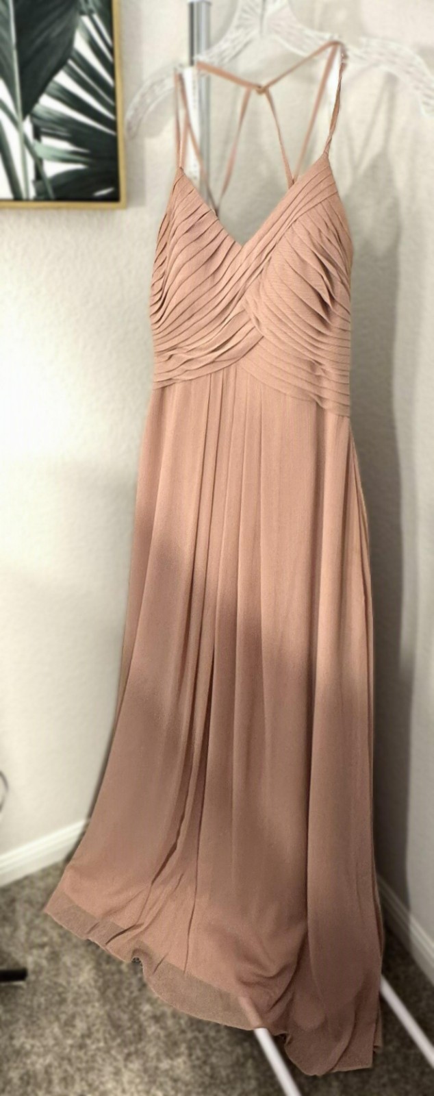 Azazie Soft Pink Dress | A2 | with a pocket | Used Good – Need Small Repair