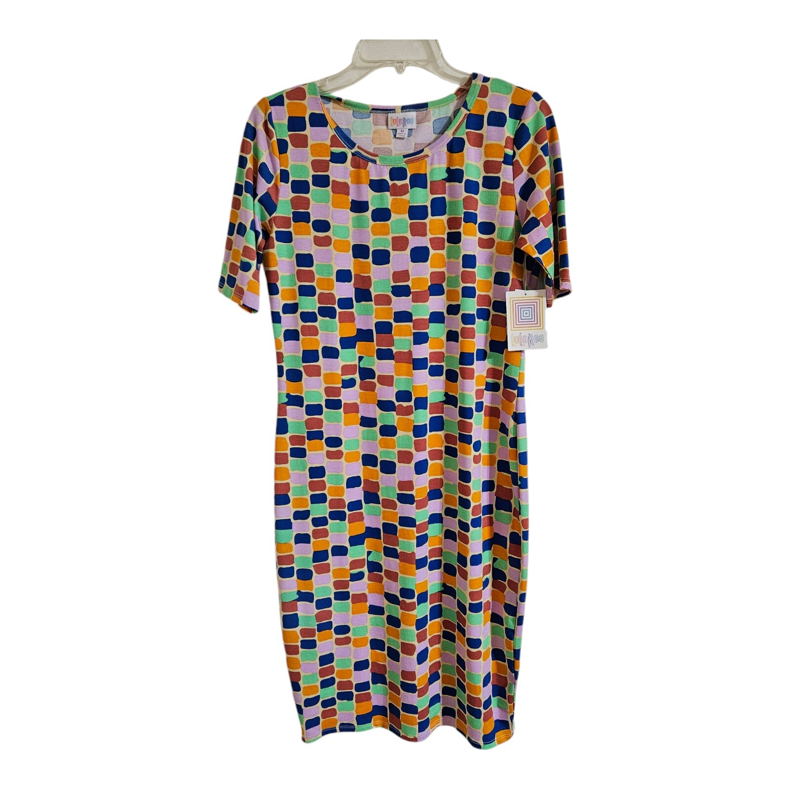 LuLaRoe Julia Pencil Sheath Stretch Fabric Dress New w/tags Size M Multicolor