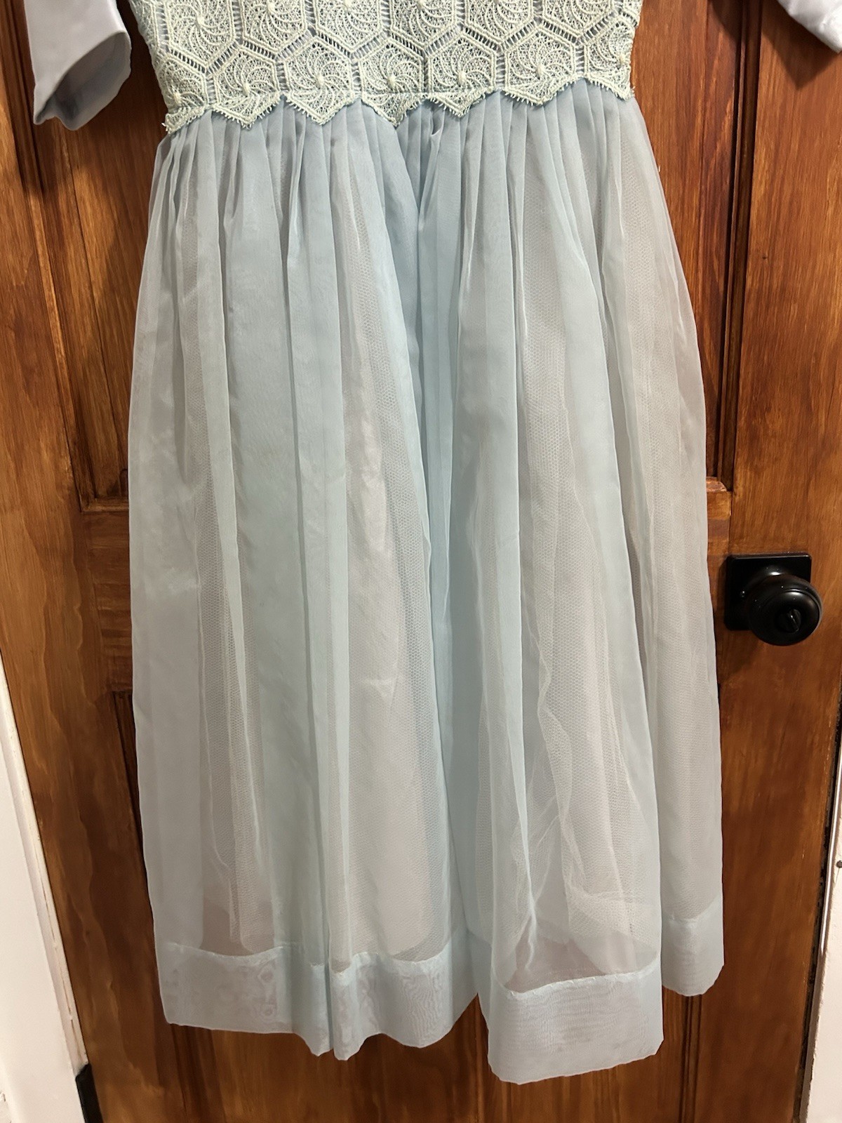 Dreamy 50s Vintage Blue Dress Small Union Made Fairycore Alice in Wonderland