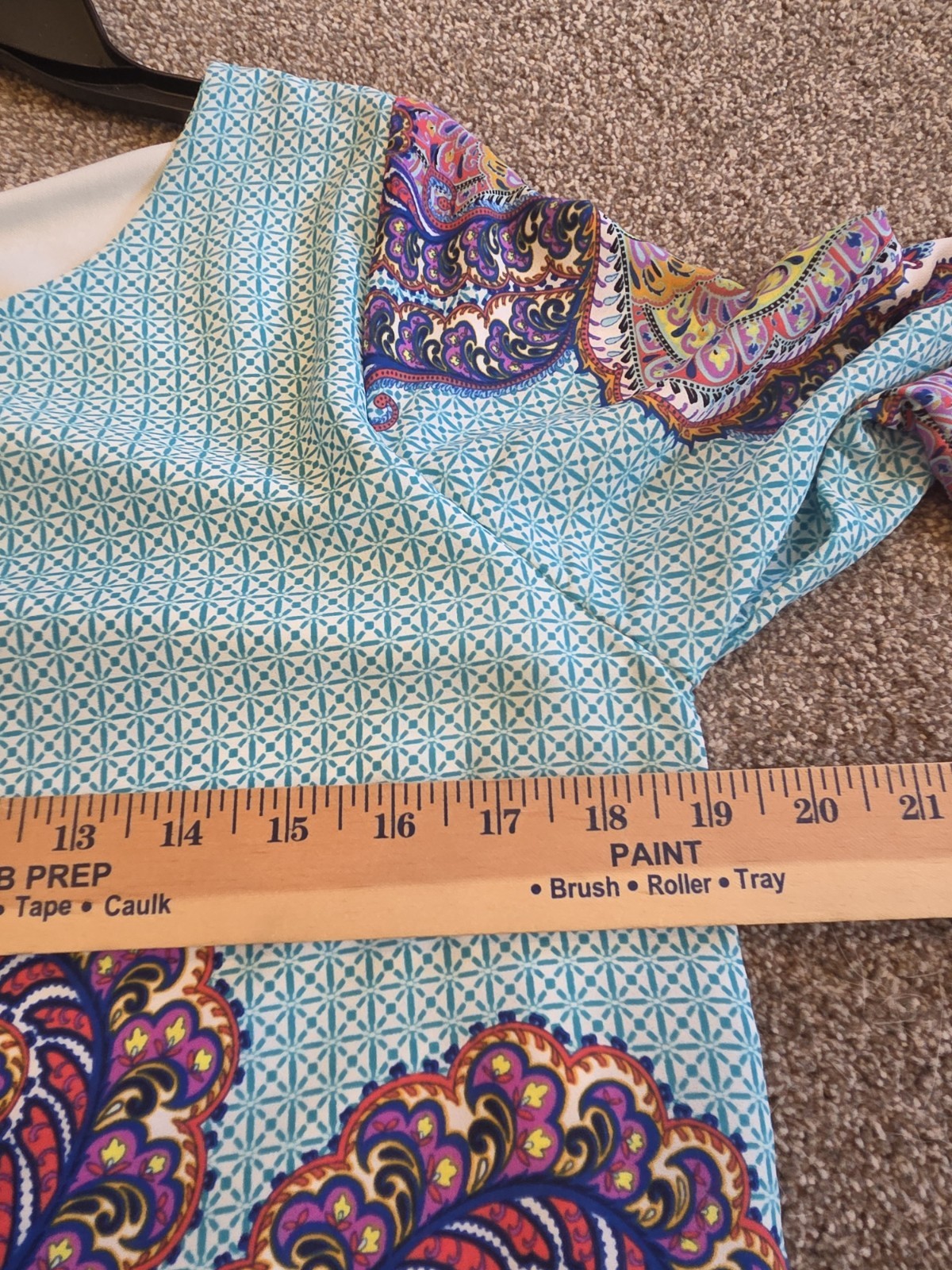 Everly Dress Medium, Spring Summer Floral Paisley Easter Pastels Light Airy