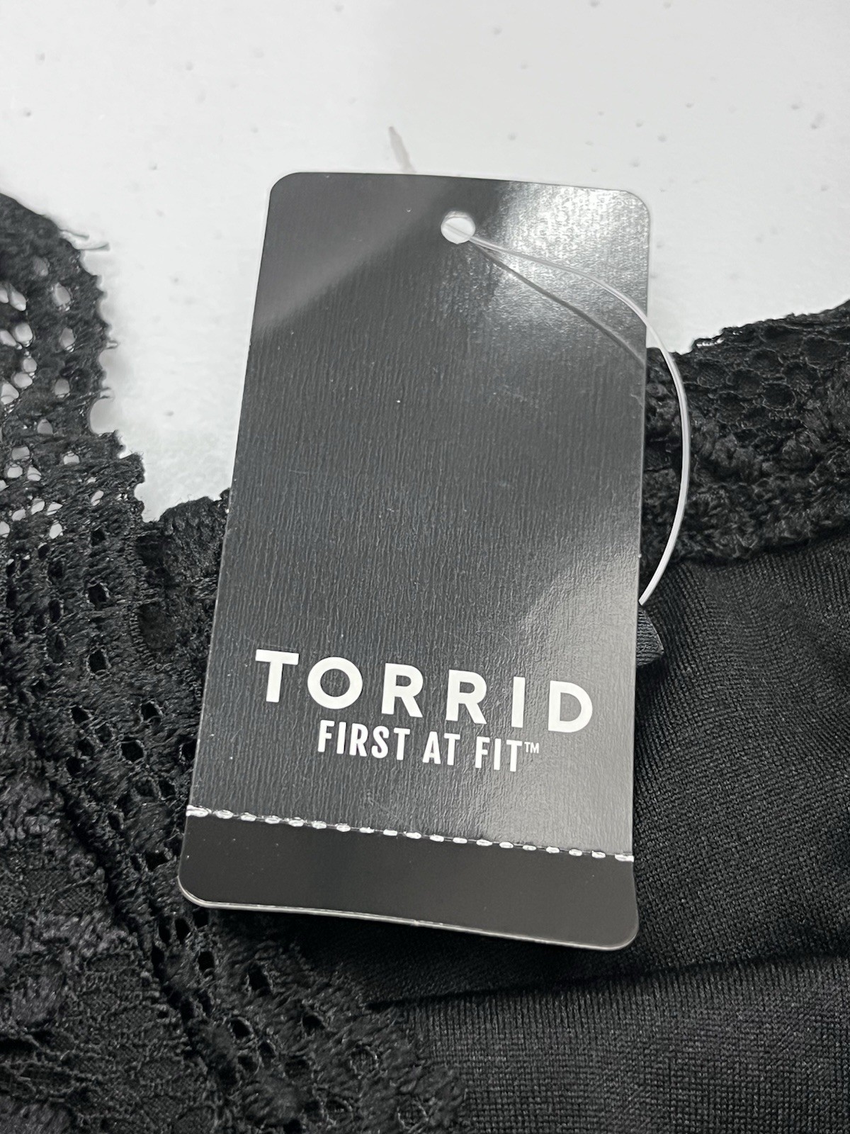 Torrid Dress Womens Black Lace Adjustable Straps Lined Scalloped Trim Stretch