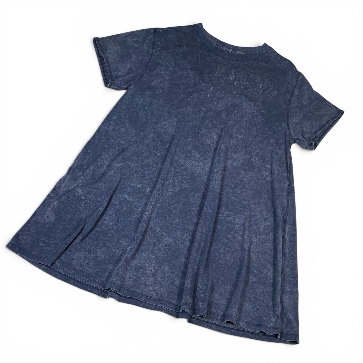 Lululemon All Yours Tee Dress Cloud Wash Navy Blue Pima Cotton A-Line Women’s L