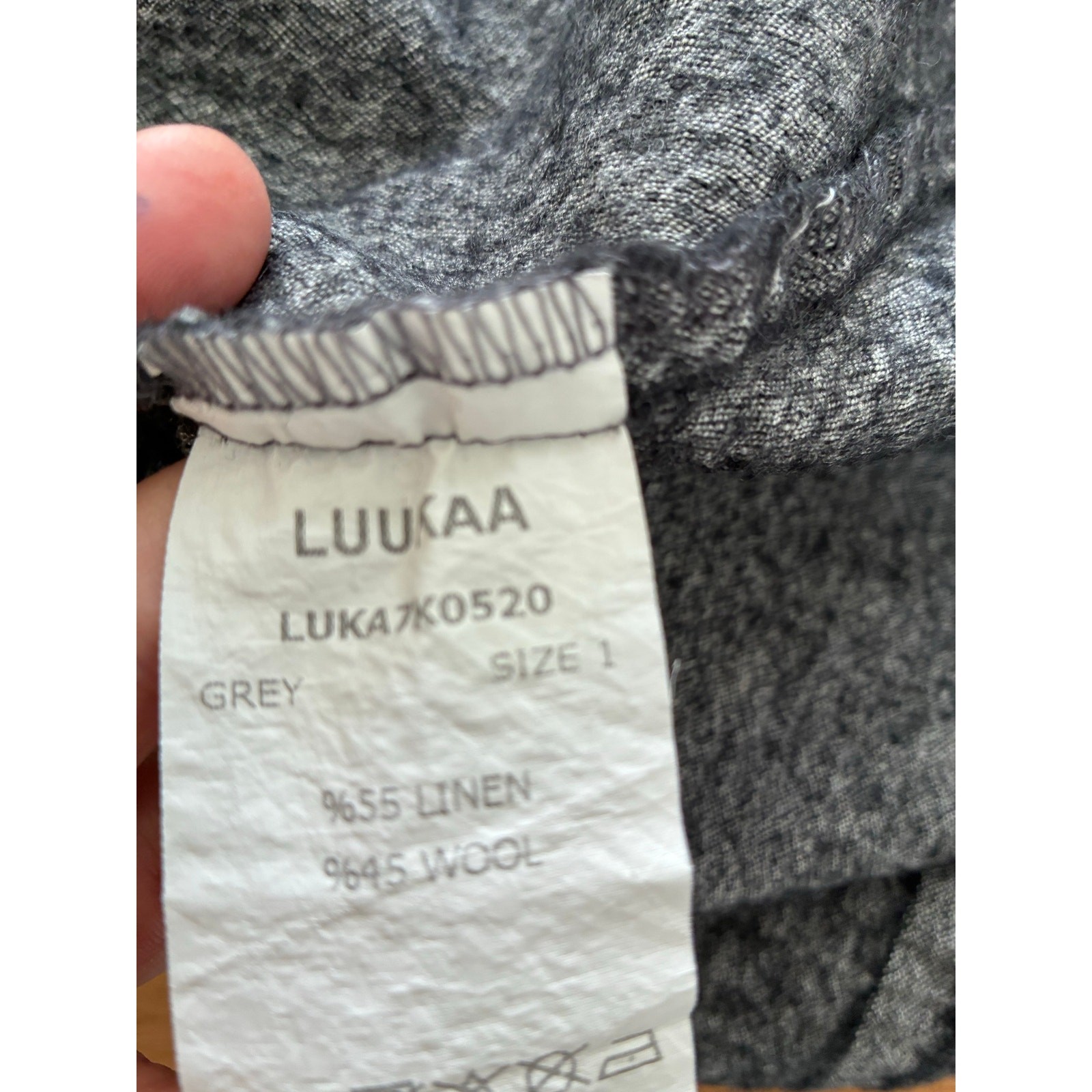 NWT Luukaa Dorris Linen Dress Size US 6/8 Lagenlook Hoho Minimalist Capsule