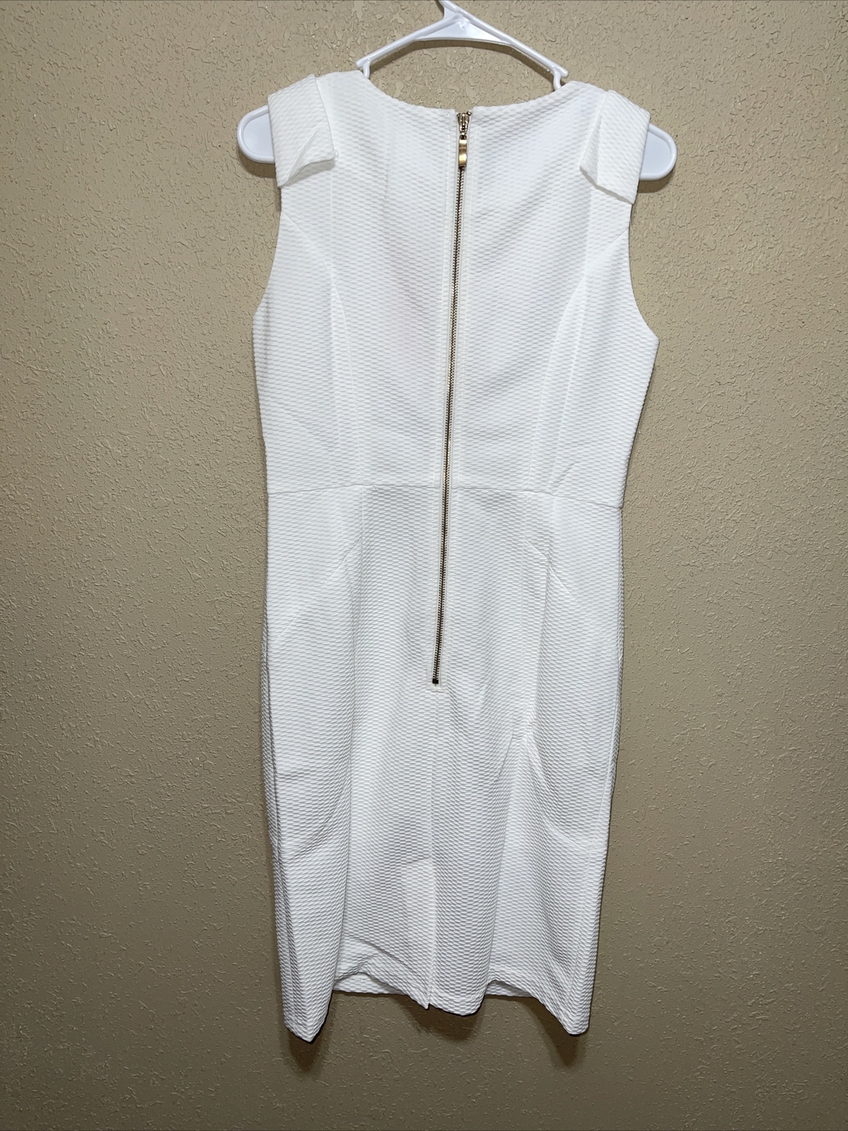 Easley Dress Ladies WHITE BACK ZIP SZ M NEW