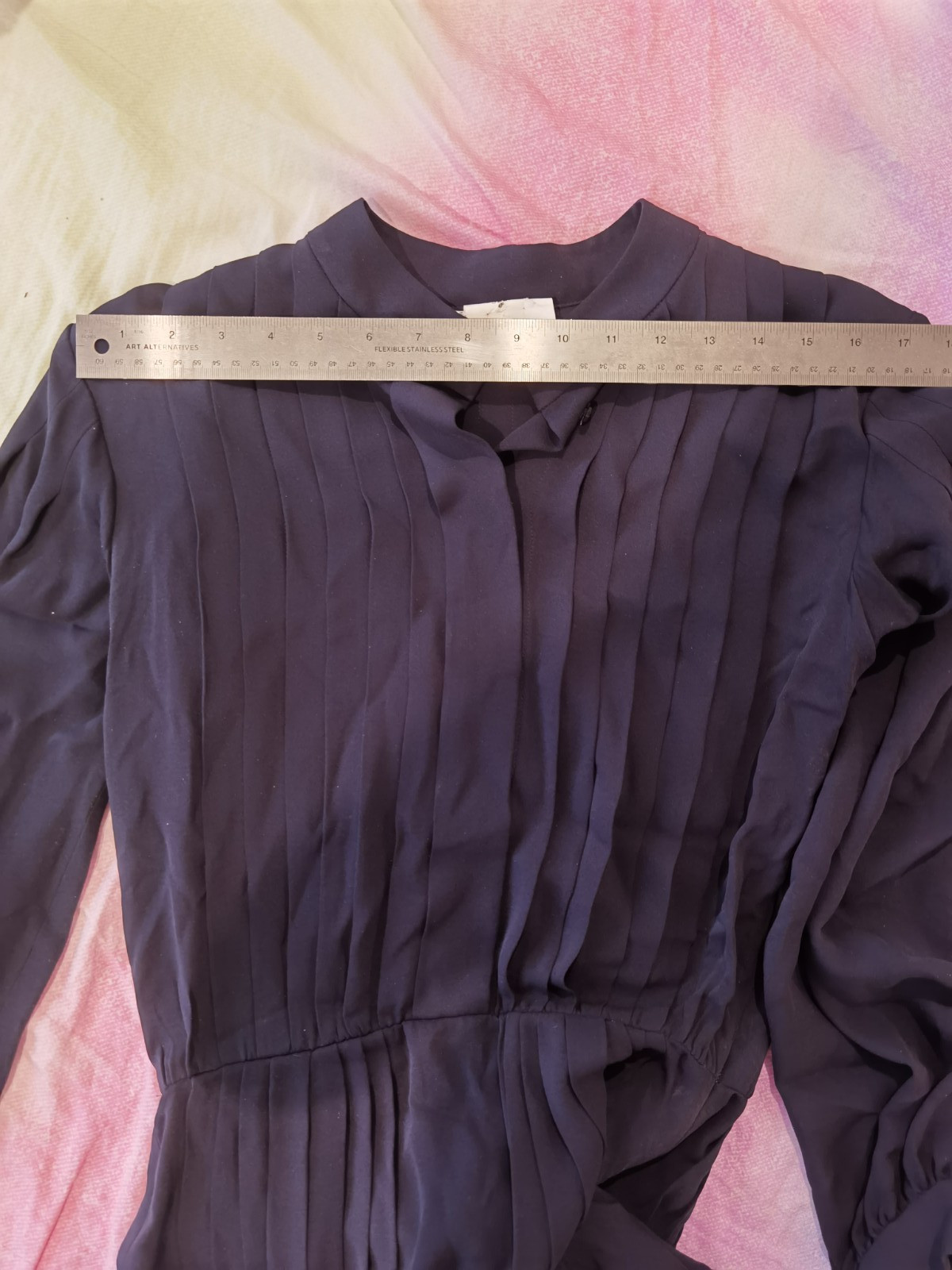 FR38 Silk Yves Saint Laurent Rive Gauche Dress & Belt Vintage 1992