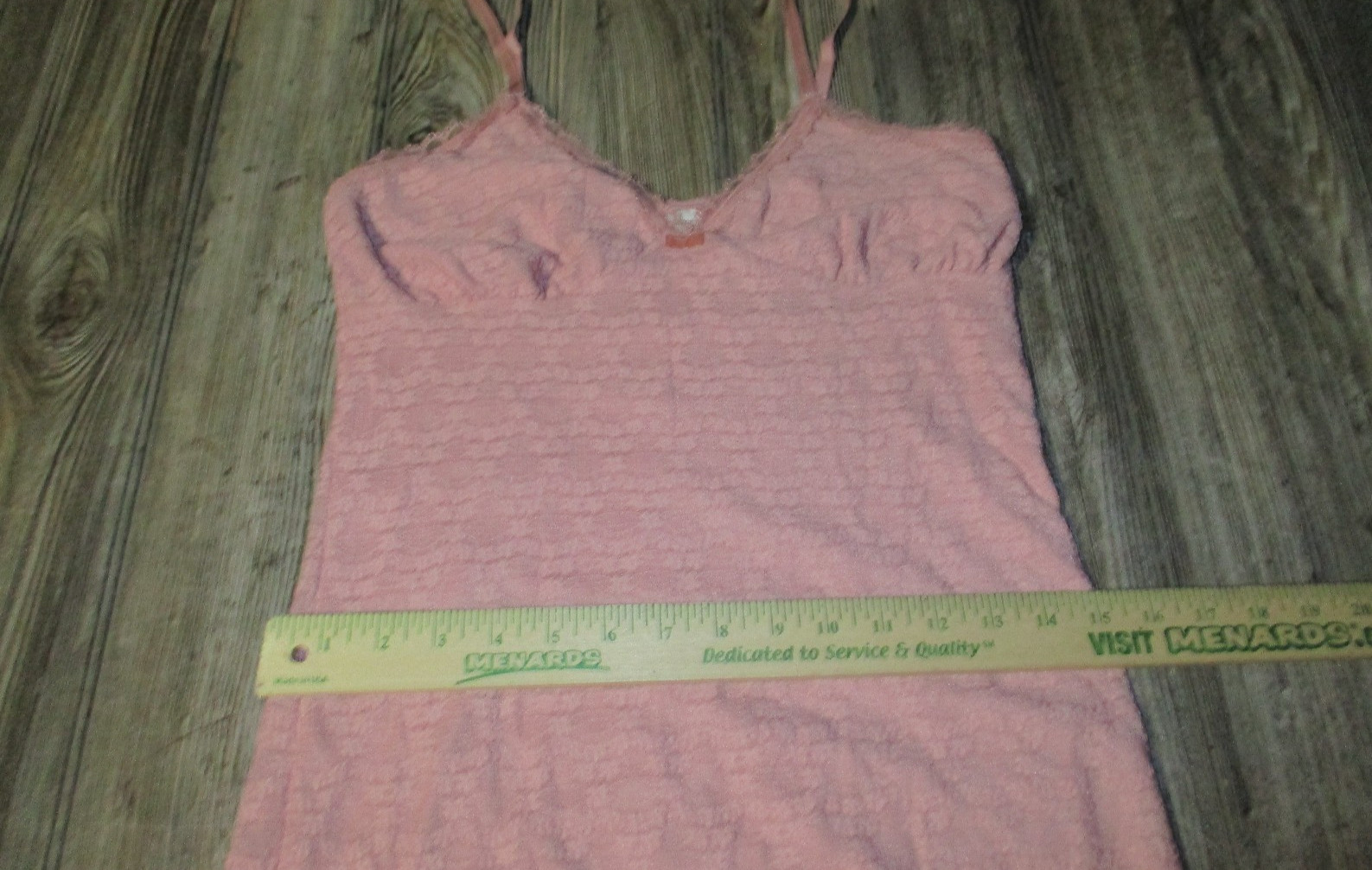 No Boundaries New Womens Pink Lace Trim Spaghetti Strap Maxi Dress Sz Small 4-6