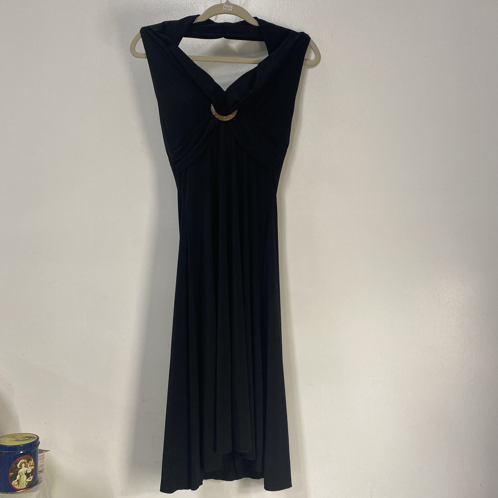 MY MICHELLE Black Halter Style Knit Dress Size M