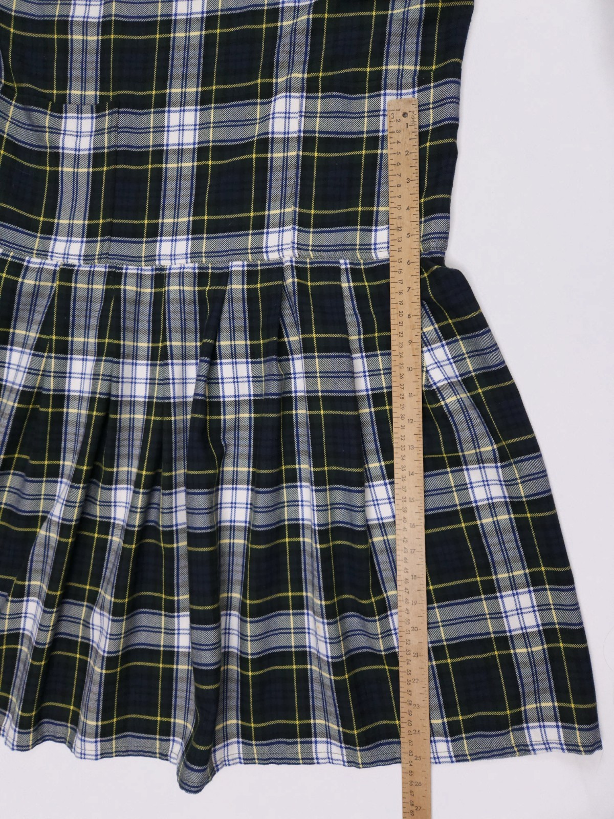Allison Blair Green White Tartan Plaid Jumper Midi Dress Women’s Medium