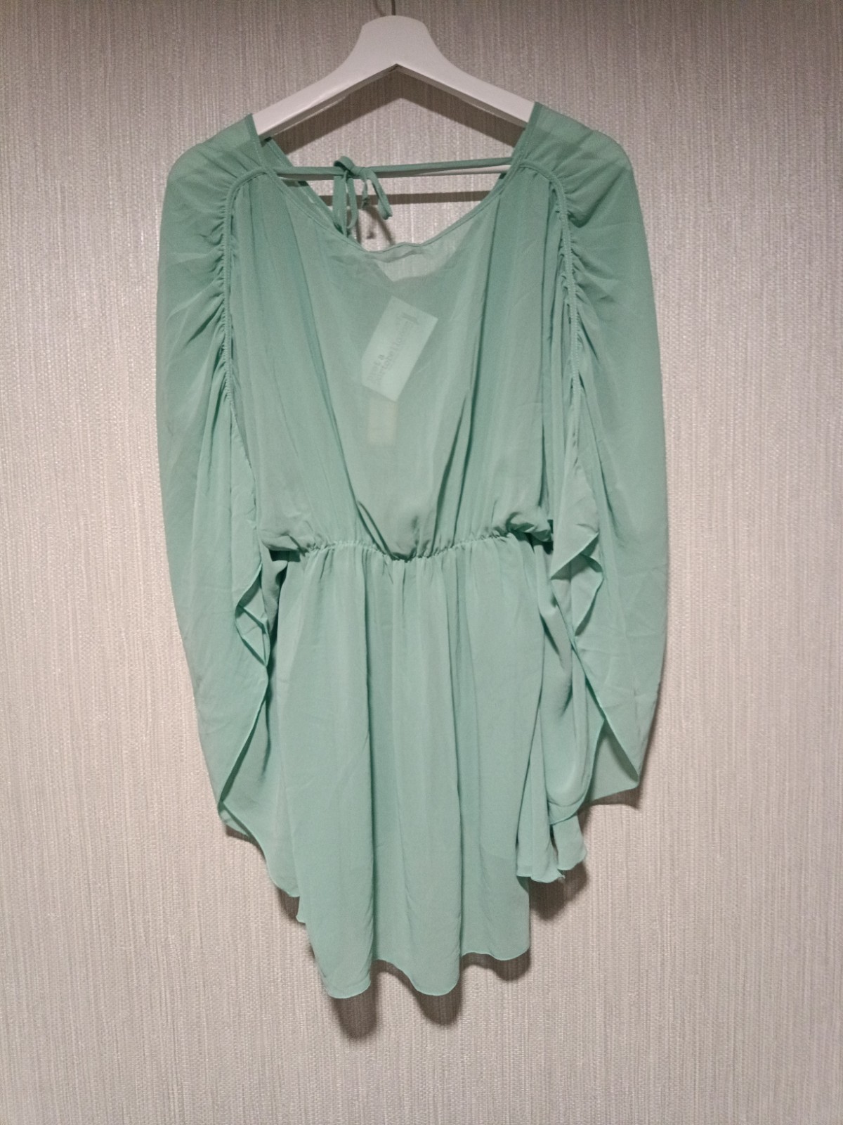Gingham & Heels Kaftan, Mint Green, Size 12/14UK New With Tags