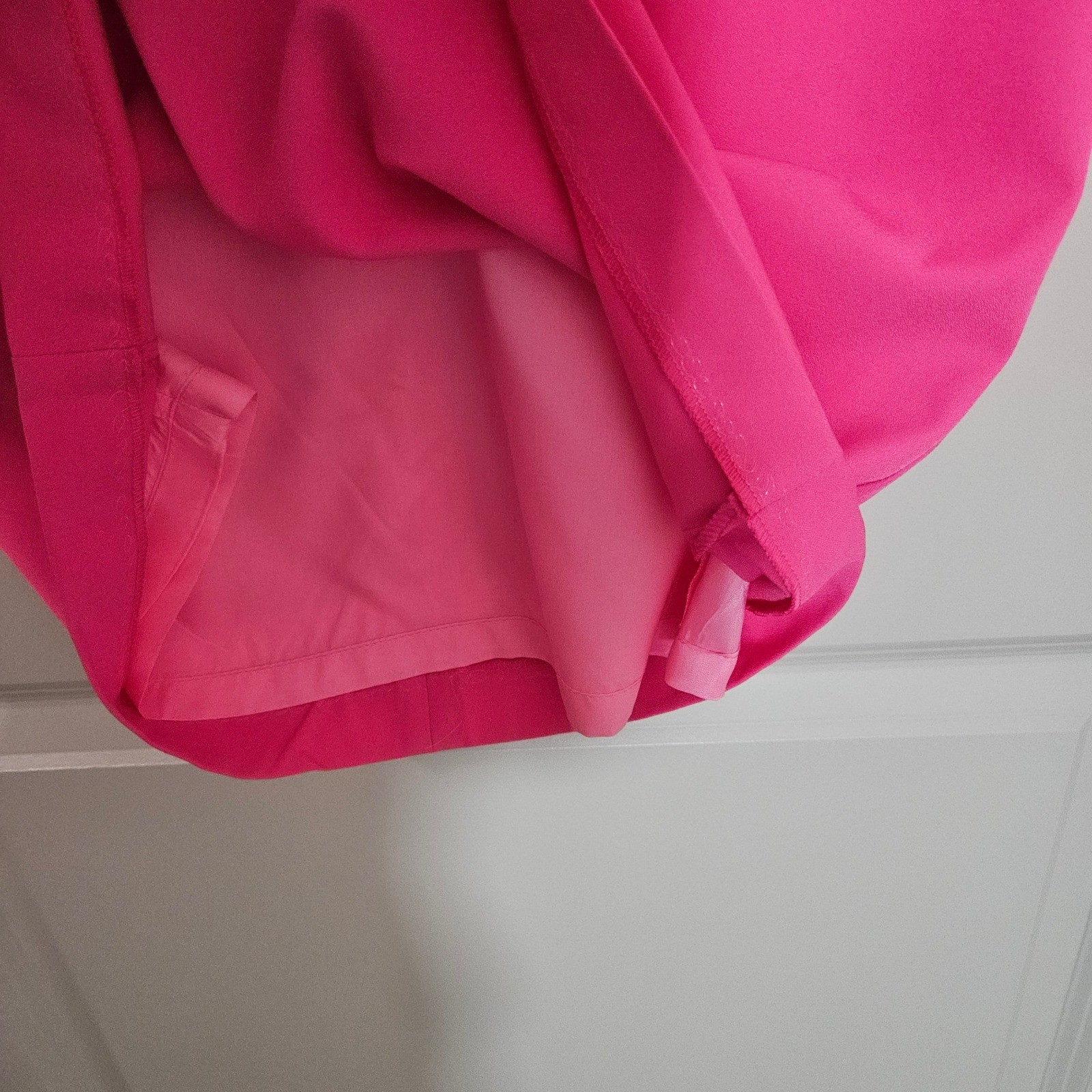 Vilagallo Pink Keyhole Tie Sleeve Shift Dress Made in Spain Size 38