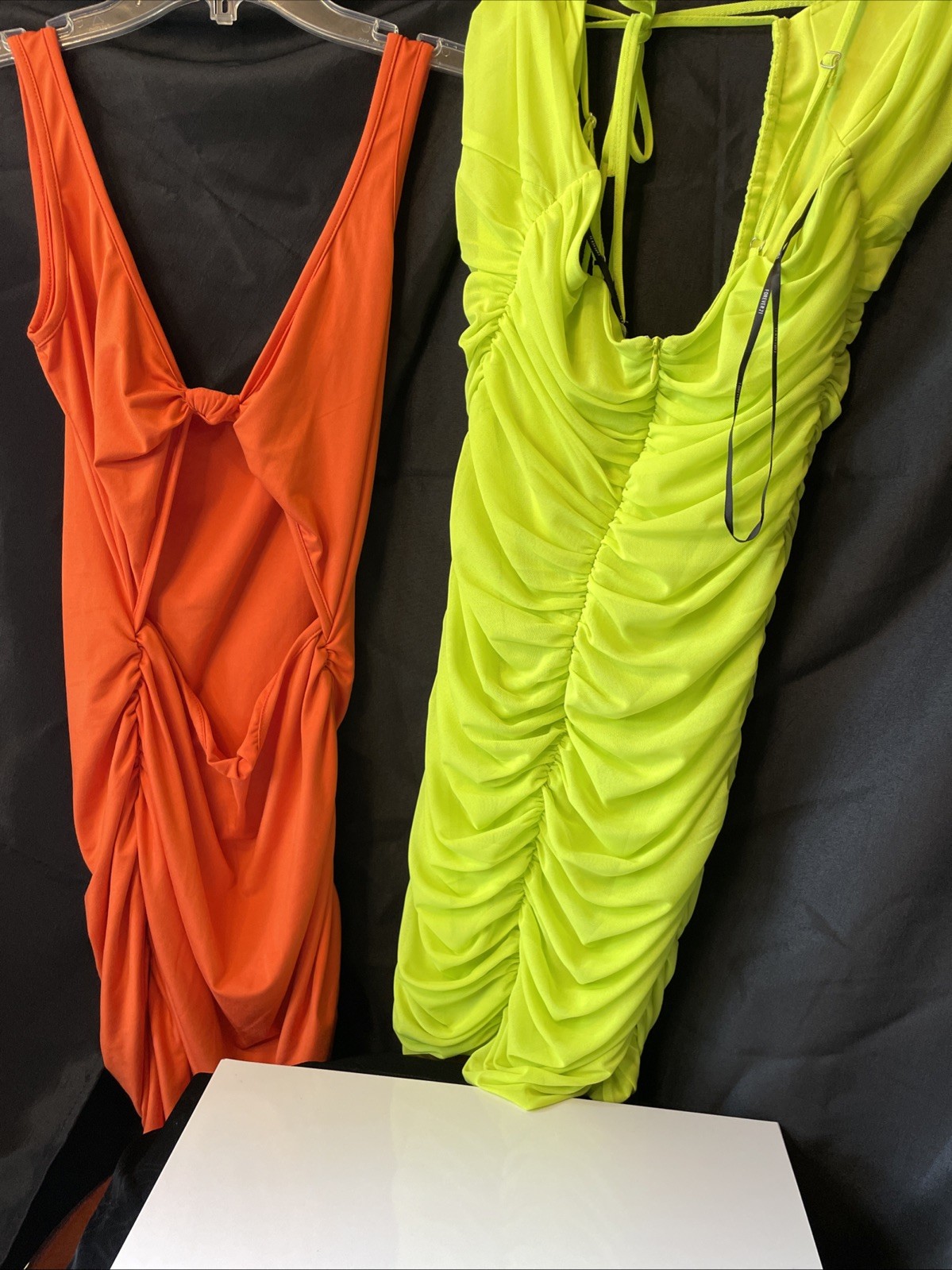 Lot Of 2 Mini Dresses Size Medium See Pictures Details/Wear