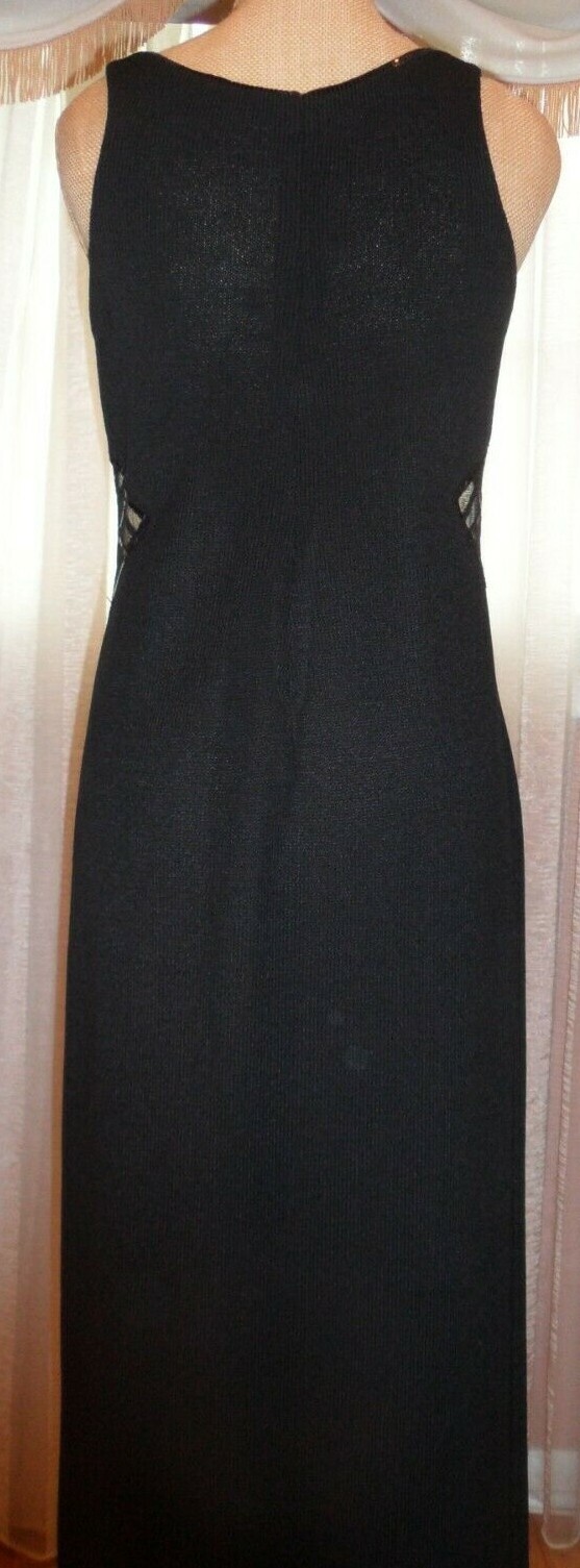 FABULOUS EVENING DRESS, JERSEY, COMBINATION OF SEQUIN MESH FABRIC, STRETCHY , EL