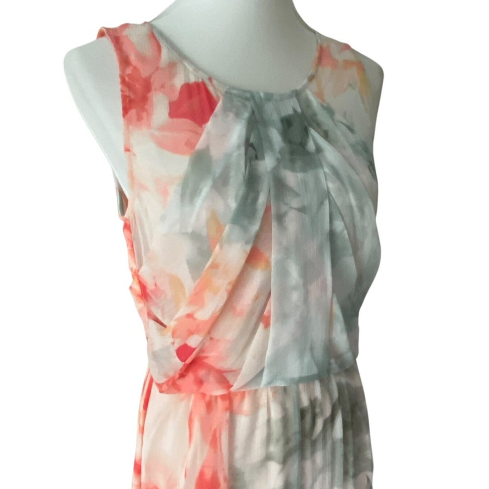 Vince Camuto Formal Dress 8 Gown Medium Maxi Dress Chiffon Wedding Guest Cruise