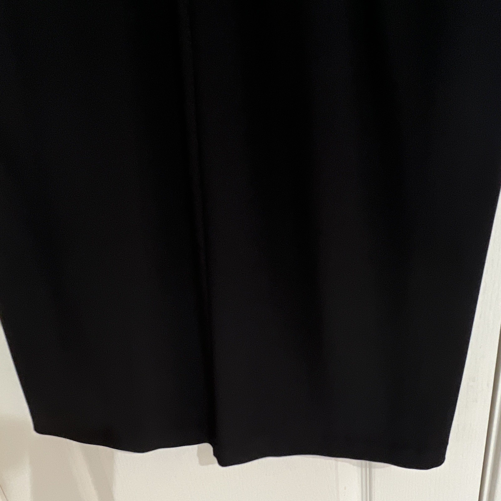 NWT Anne Klein Black Dress Size 12 Wrap Ruched Cap Sleeve Office Cocktail $148