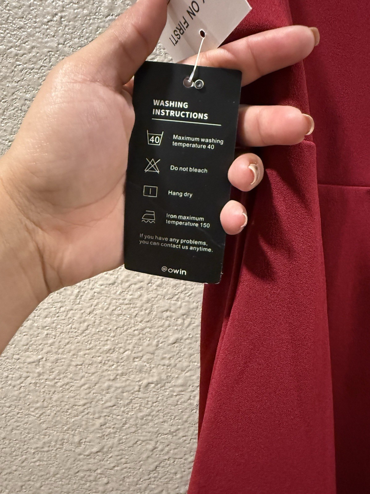 OWIN Red Bodycon Midi Dress Adjustable Straps Side Slit Square Neck Sleeveless S