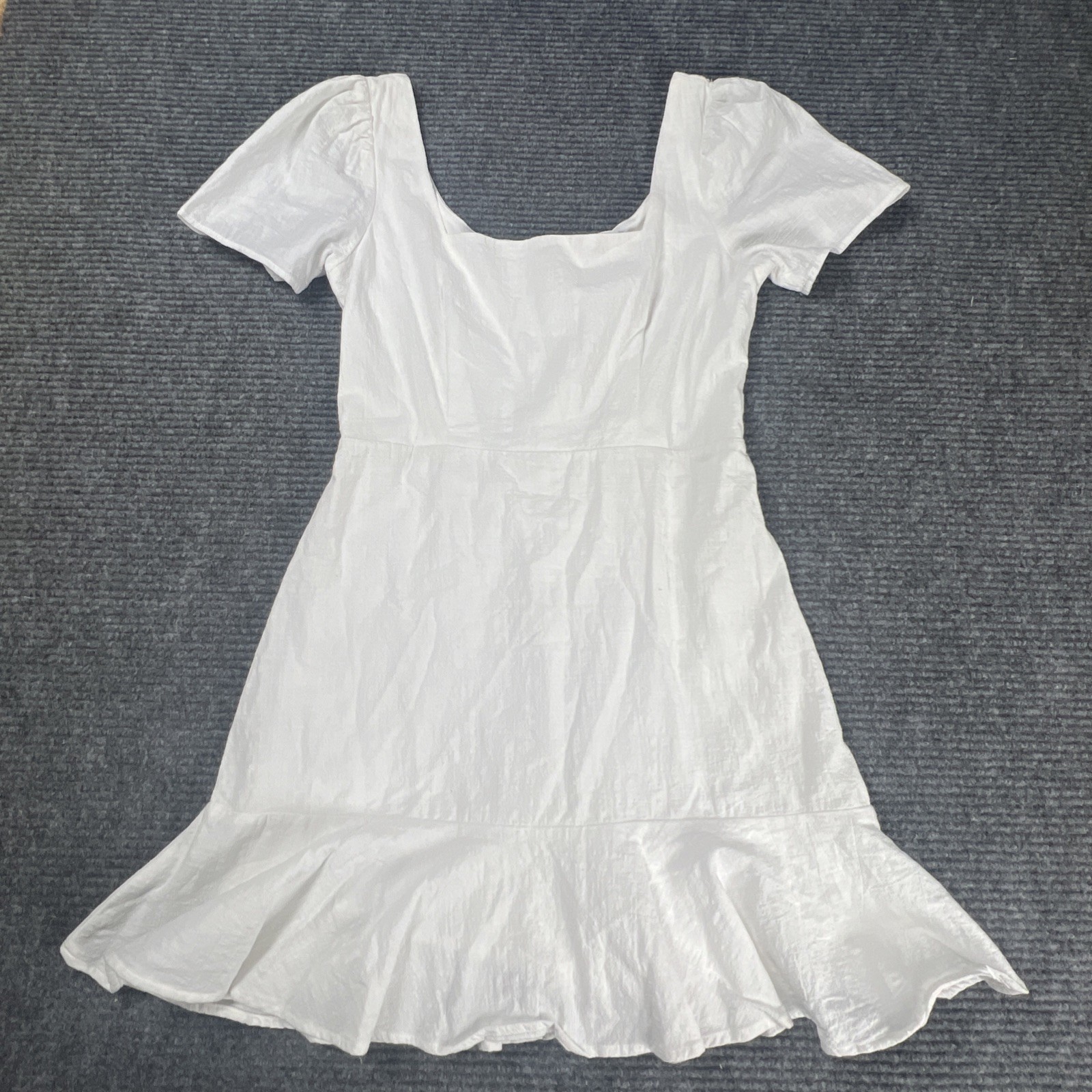 Altar’d State White Cotton Luella Eyelet Mini Dress Sz Medium Summer Dress Sexy