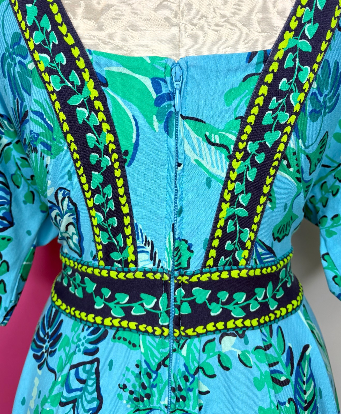 GORGEOUS LILLY PULITZER Ilia SEABREEZE Maxi Vacation Dress Ladies Size 12 LARGE