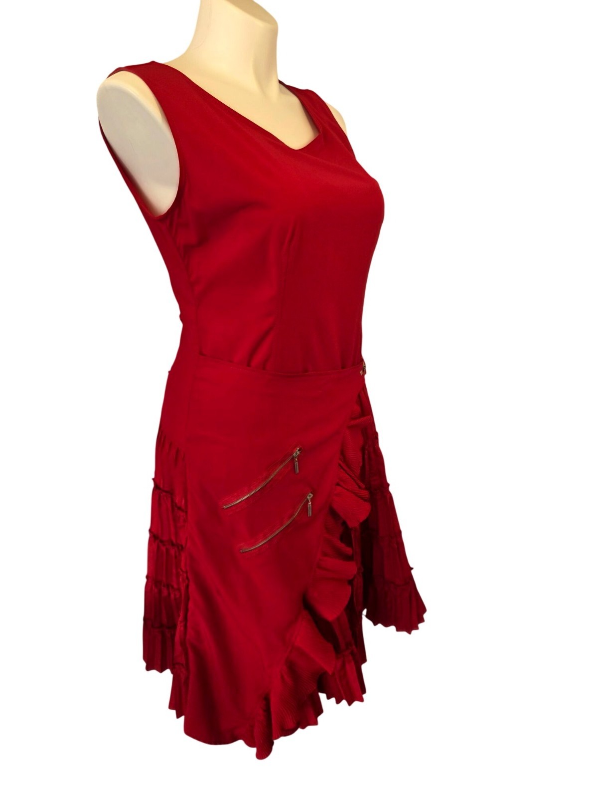 Miss Kelly 1999 Red Dress Womens 1X Plus Size Formal Evening Cocktail Party