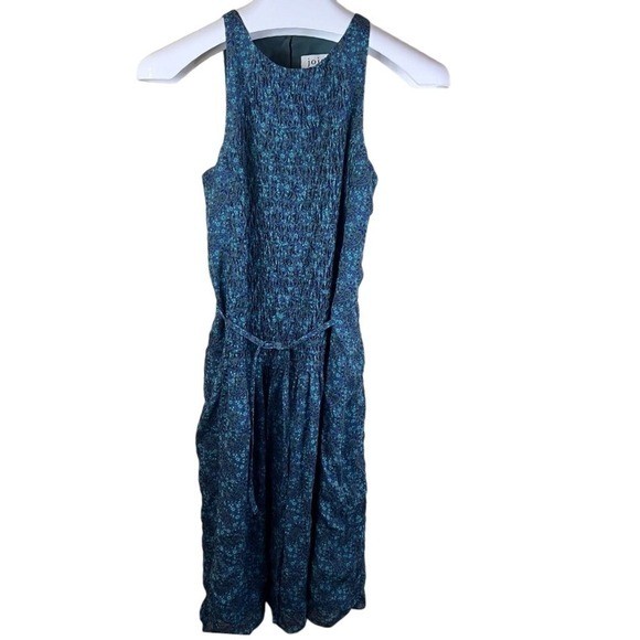 Joie Womens Silk Sleeveless Floral Midi Boho Dress Size Medium Career Wear
