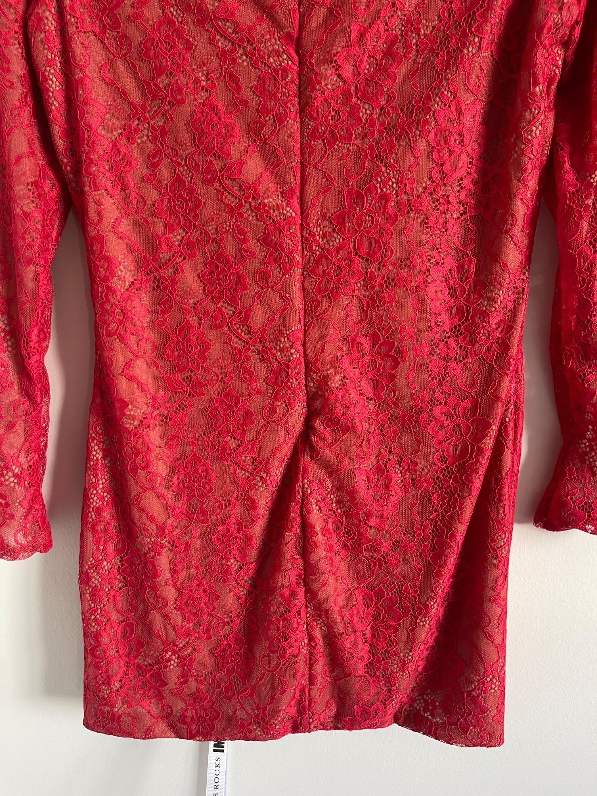 Mistress Rocks Red Lace Mini Dress BNWT Size L 12 14 Party Birthday Occasion