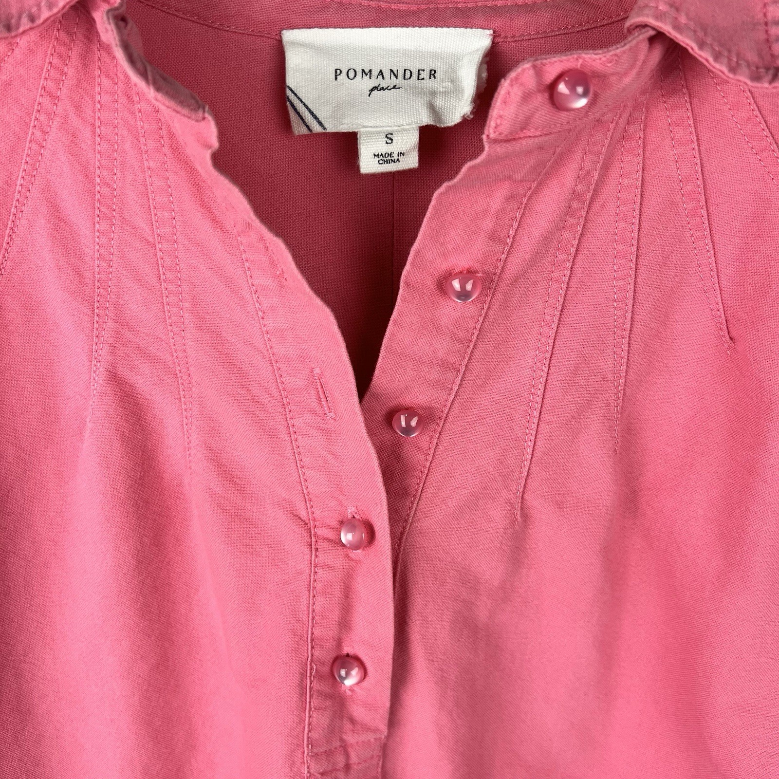 Tuckernuck Pomander Place Polly Mini Dress 100% Cotton Coastal Pink Size S