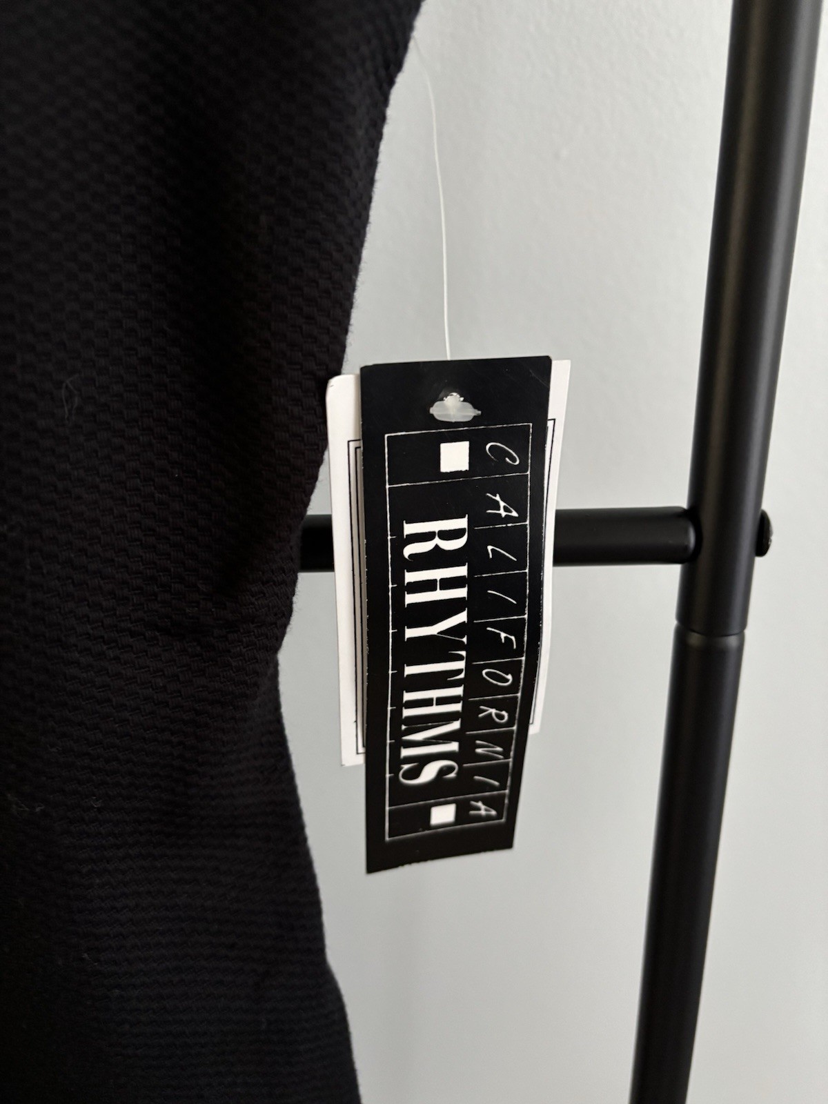 California Rhythms Black White Skort Dress L Collared Sleeveless Retro 90s