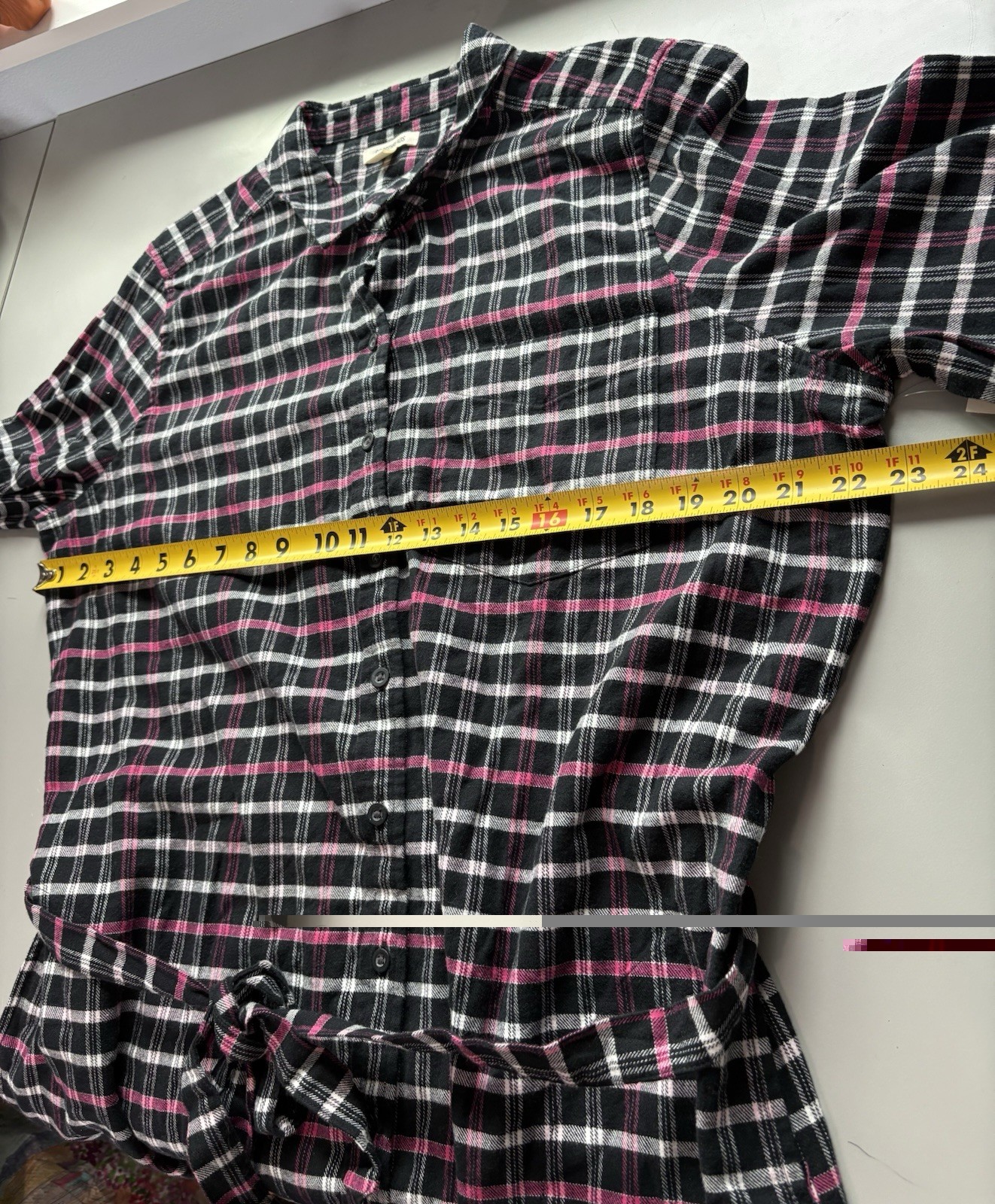 Goodthreads Women’s Brushed Flannel Relaxed-Fit Belted Shirt Dress, XL