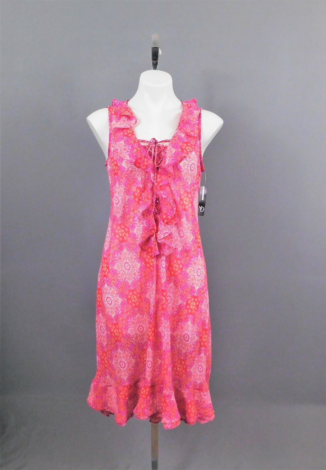 New Directions Women’s Dress, Size M, Pink Multicolor, 100% Polyester