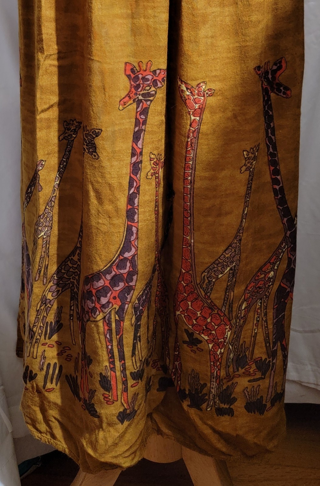 BLACK MAGIC BOHO STYLE 2 PC WOMEN XL TOP /MATCHING SKIRT/BROWN & PRETTY GIRAFFES
