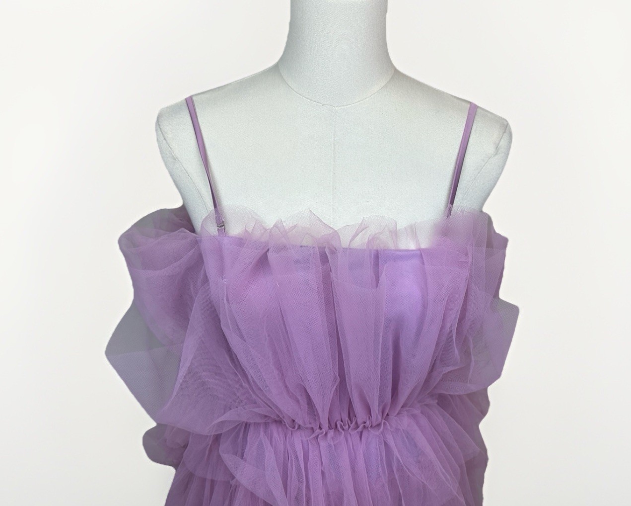 ✨💜 NWT Altar’d State Daria Tulle Mini Dress Lavender Lilac Small Fairycore ✨
