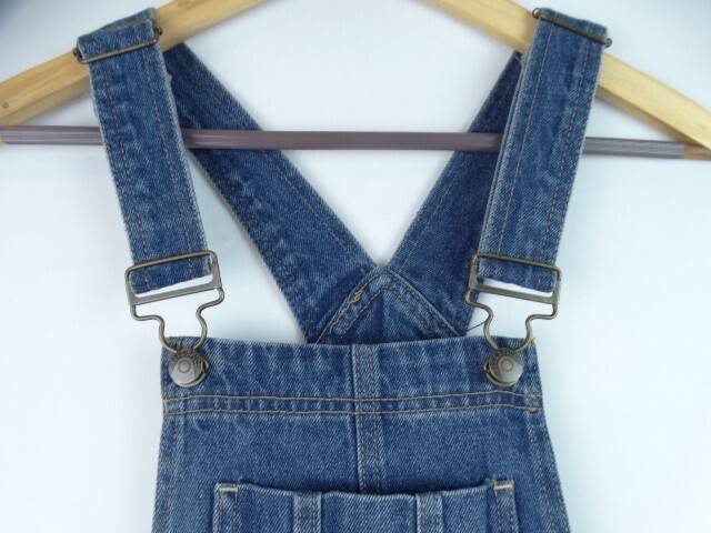 Blue Spice Juniors Overall Dress Size 3 Blue Denim Jean Distressed Jumper Dress