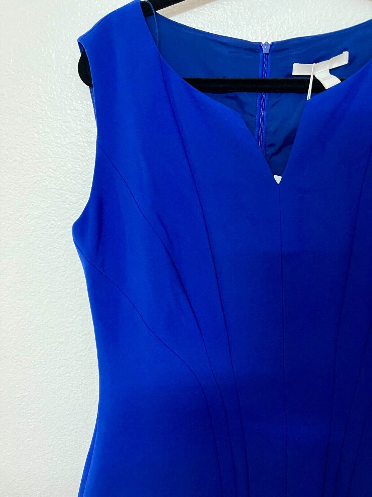 NWT Hugo Boss Daladi Sleeveless Blue Sheath Dress Size 12