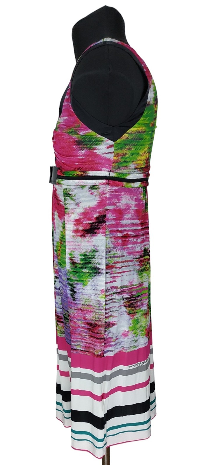 Class Roberto Cavalli Multicolor Viscose Sleeveless Dress Size I 42 | US 8