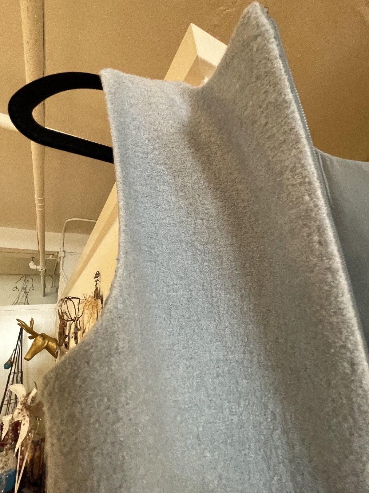 Ann Taylor Sleeveless Dusty Blue Scoop Neck Dress, Size 4