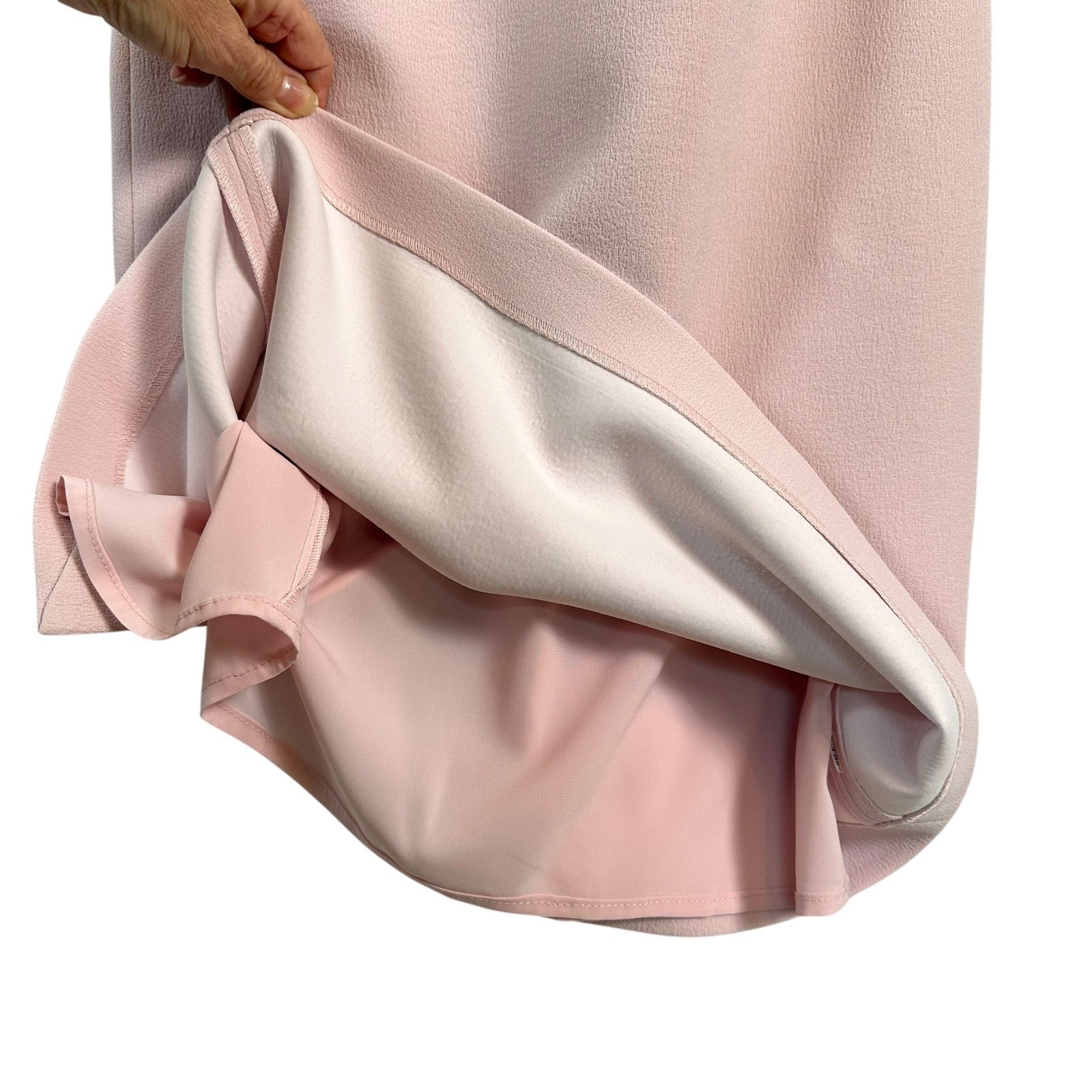 Rebecca Vallance Pink Bow Shoulder Midi Dress Womens 8 Wedding Guest Amore