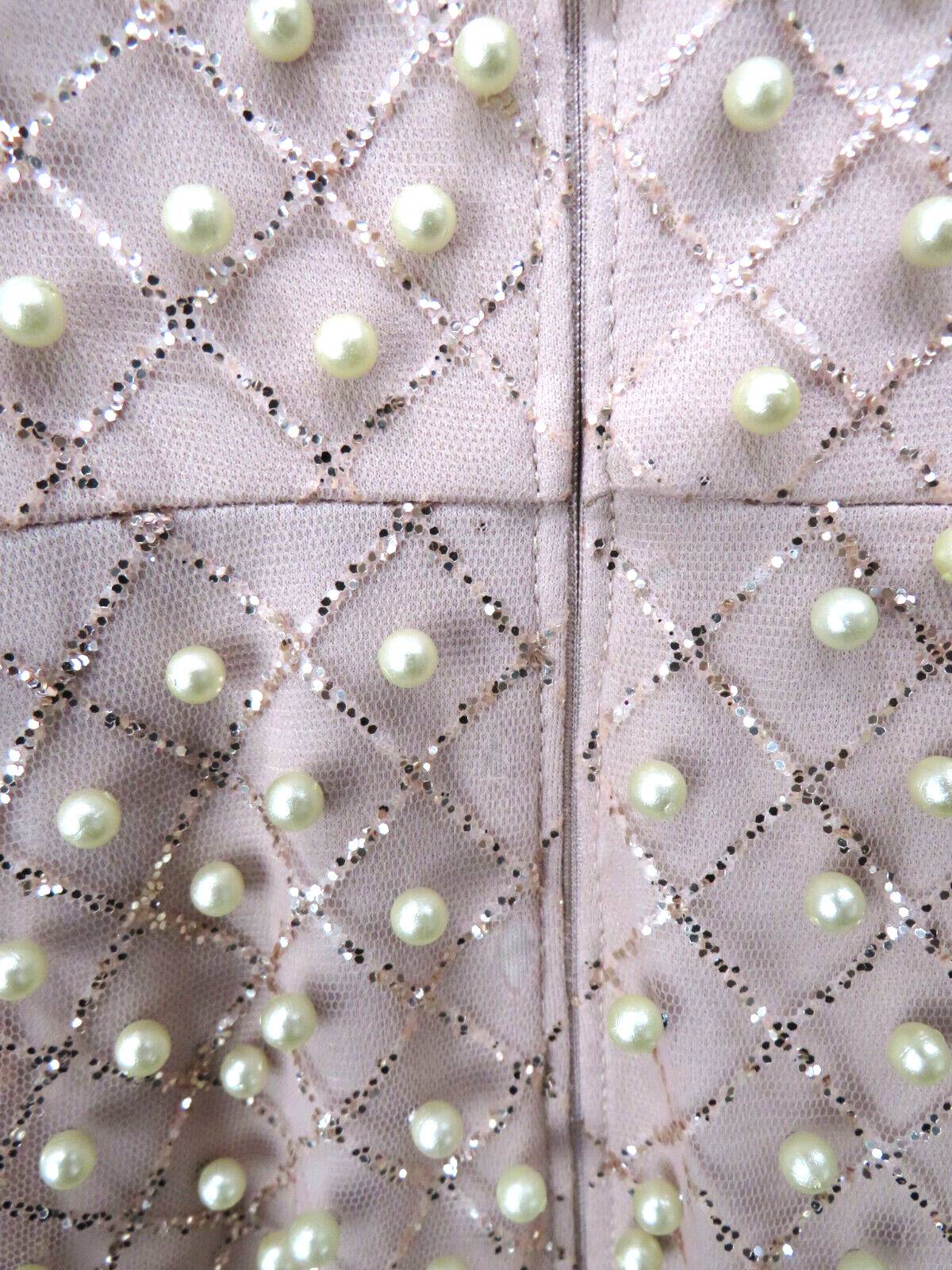 Liv Foster Pearl On Mesh Column Gown MSRP $450 Size 0 # 12B 2114 Blm
